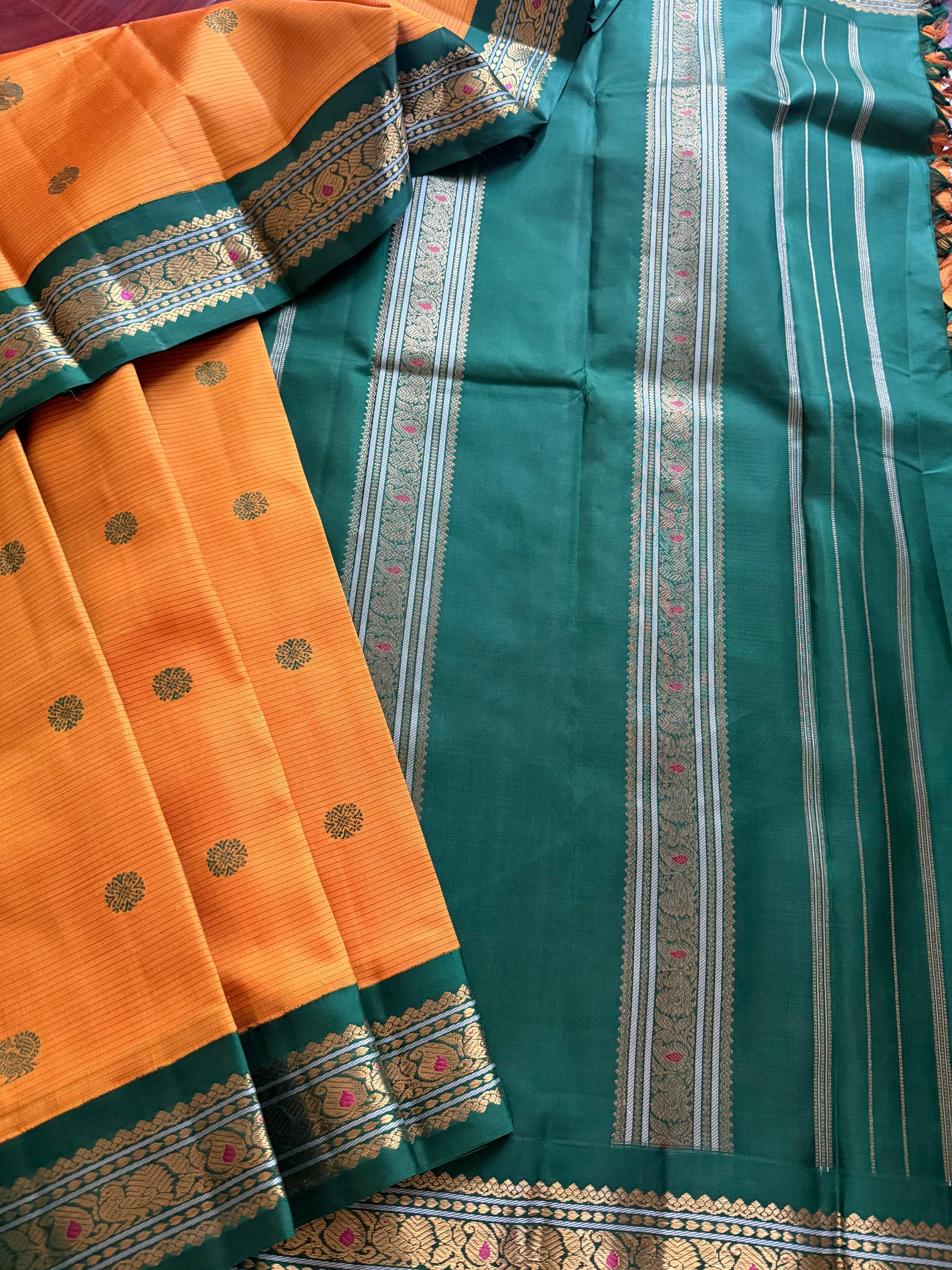 MYTHILI:  Vintage Korvai Kanjivaram Silk