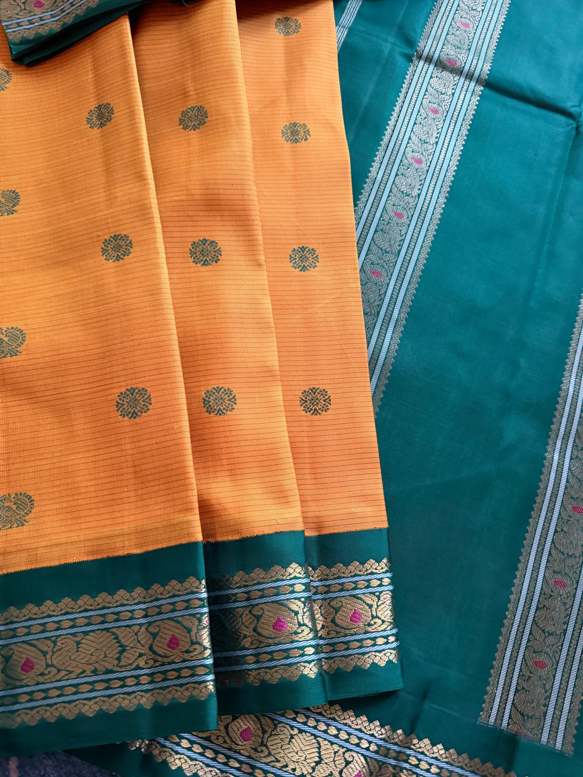 MYTHILI:  Vintage Korvai Kanjivaram Silk