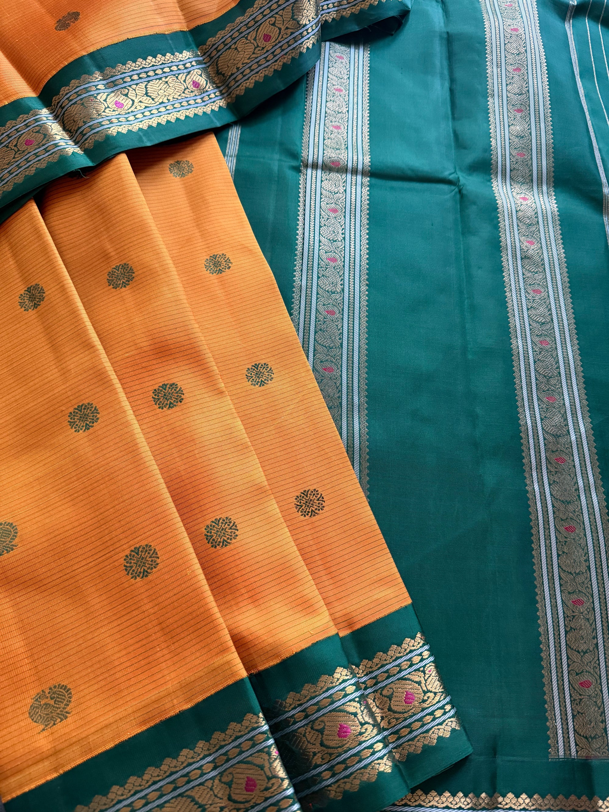 MYTHILI:  Vintage Korvai Kanjivaram Silk