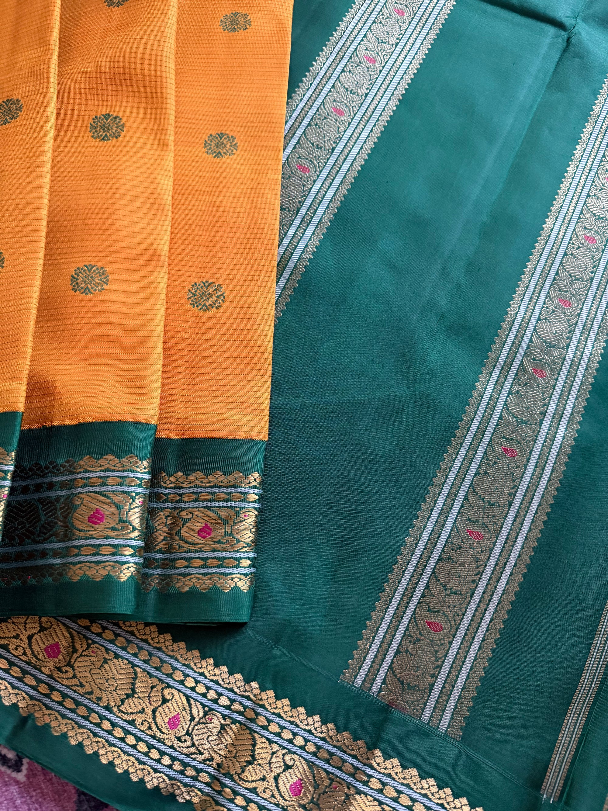 MYTHILI:  Vintage Korvai Kanjivaram Silk