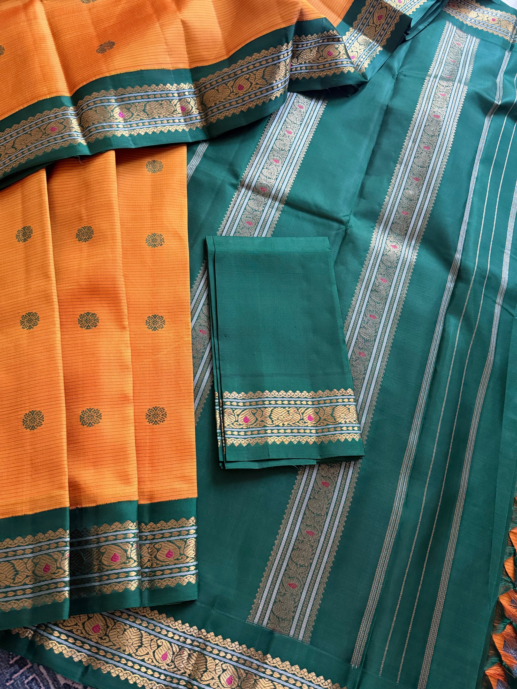 MYTHILI:  Vintage Korvai Kanjivaram Silk