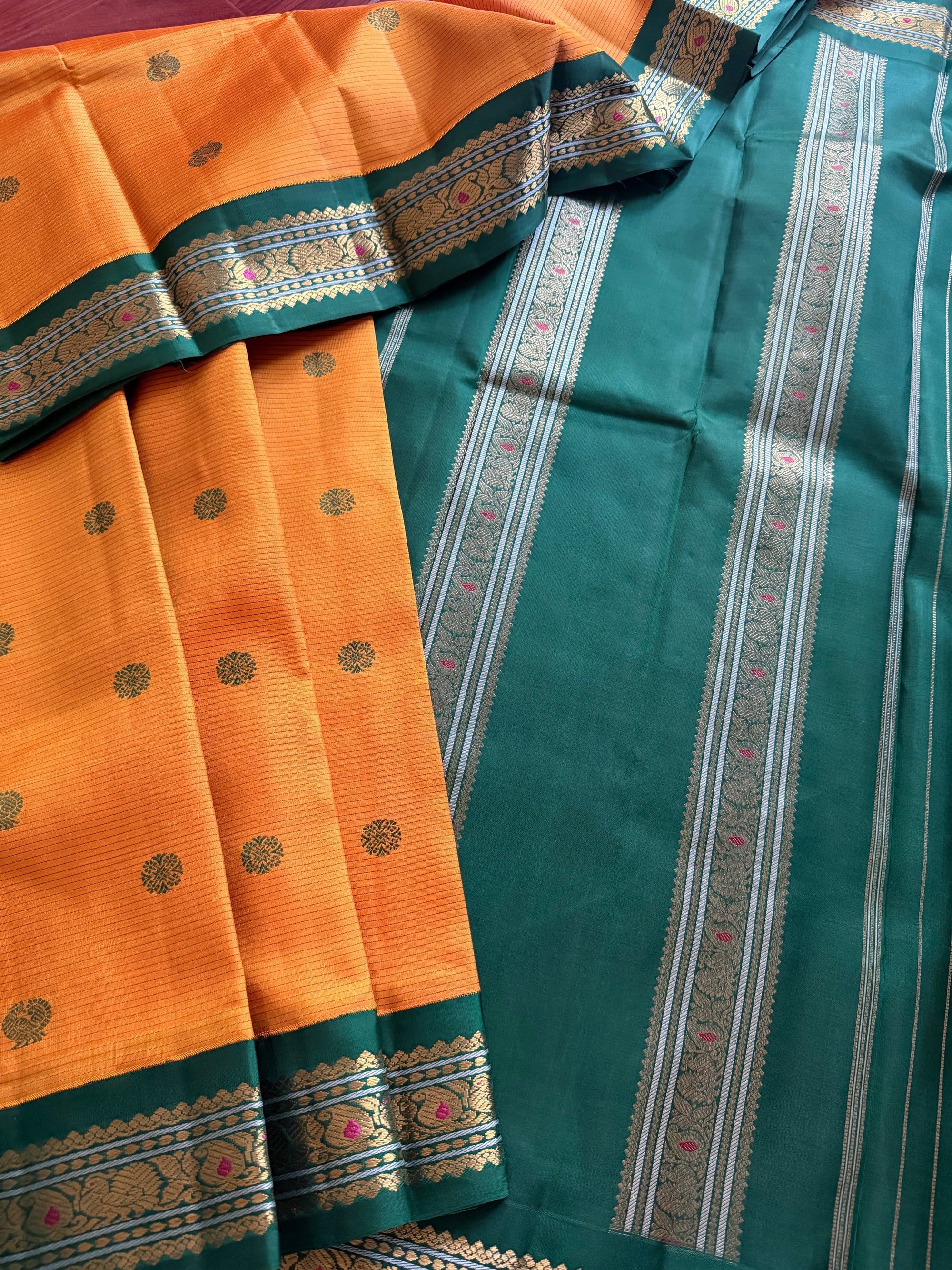 MYTHILI:  Vintage Korvai Kanjivaram Silk