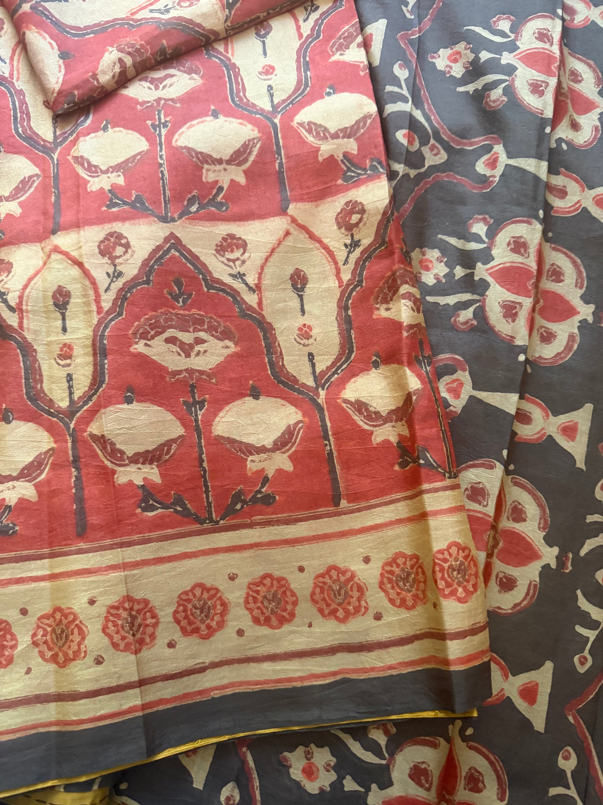 Pracheen Ajrakh - Mulberry Silk