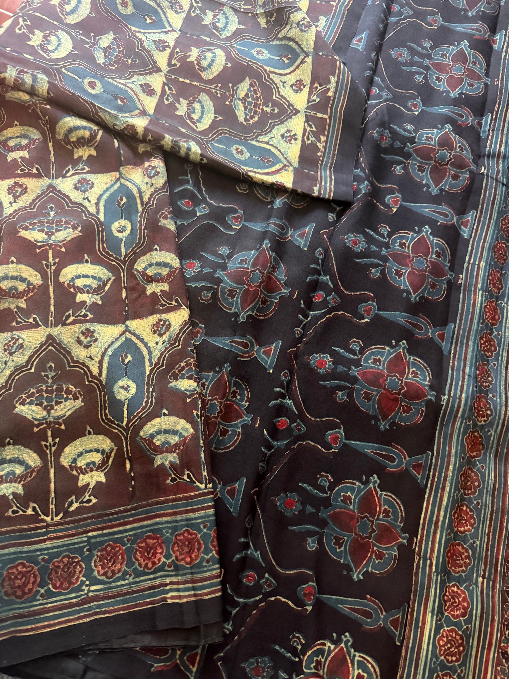 Pracheen Ajrakh - KANJIVARAM SILK