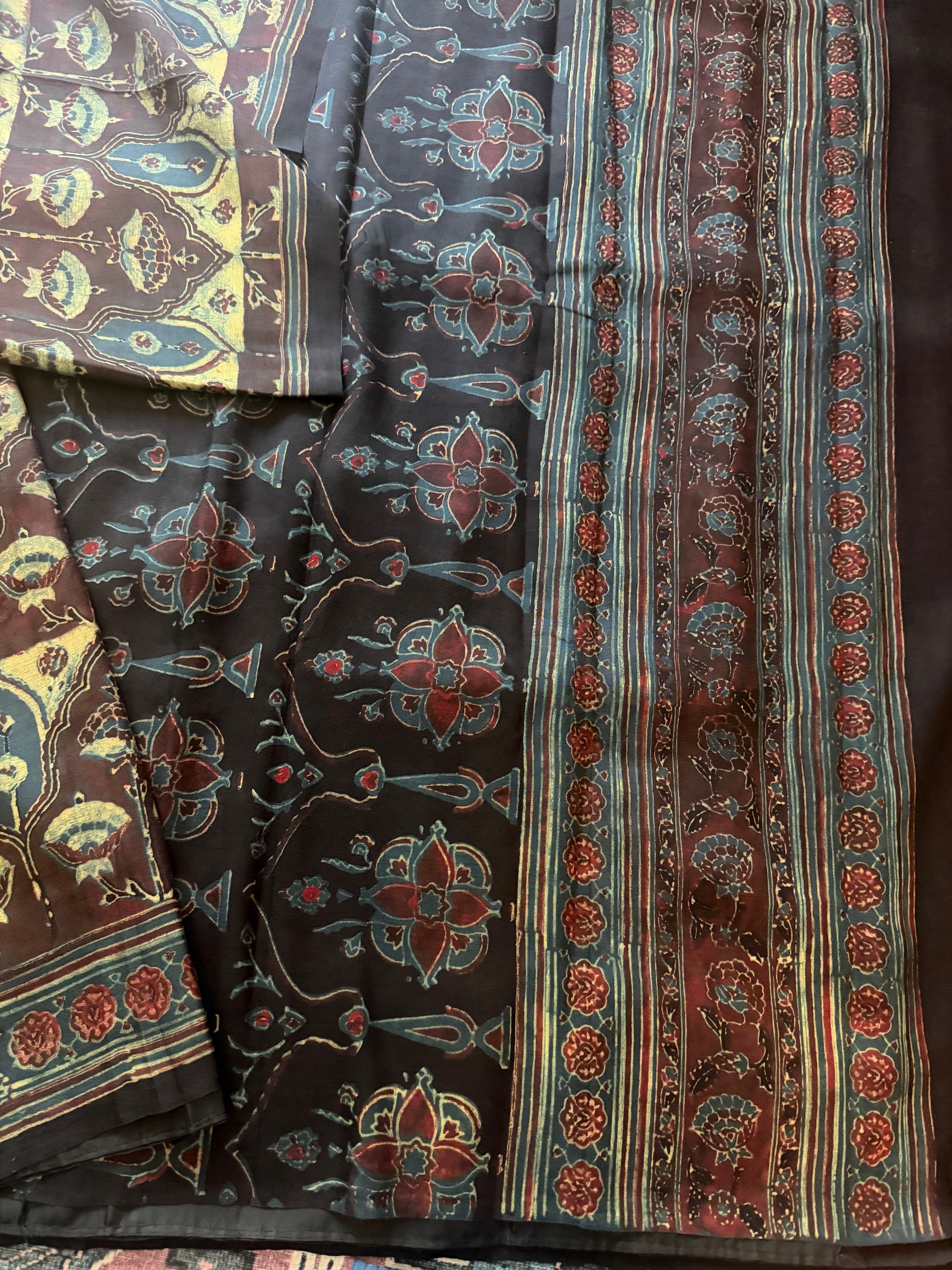 Pracheen Ajrakh - KANJIVARAM SILK