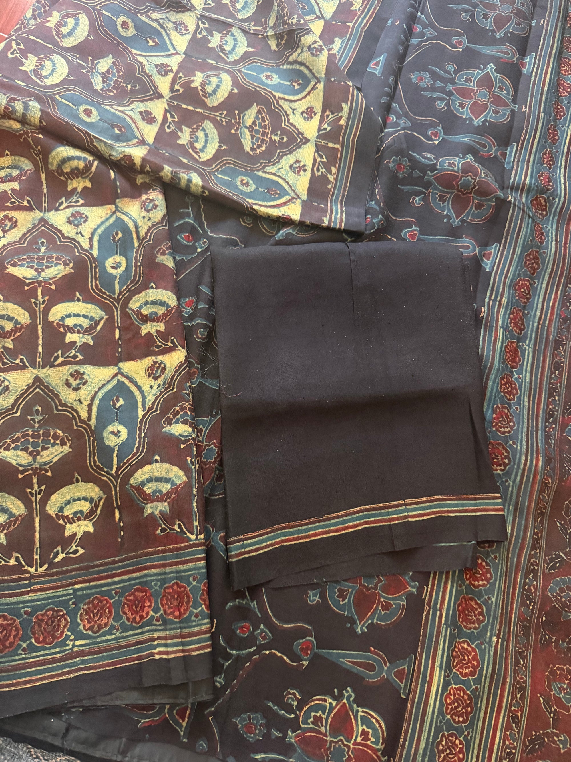 Pracheen Ajrakh - KANJIVARAM SILK