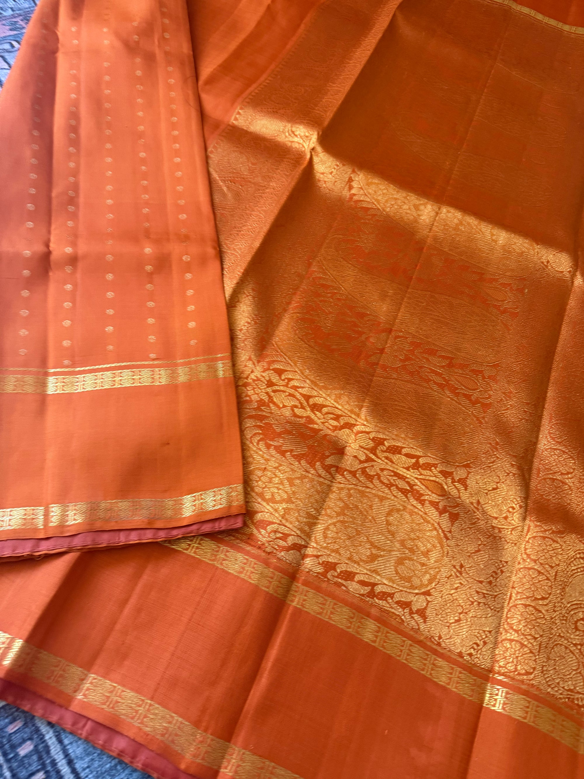 MYTHILI:  A tale of three different weaves (Kanjivaram Silk)