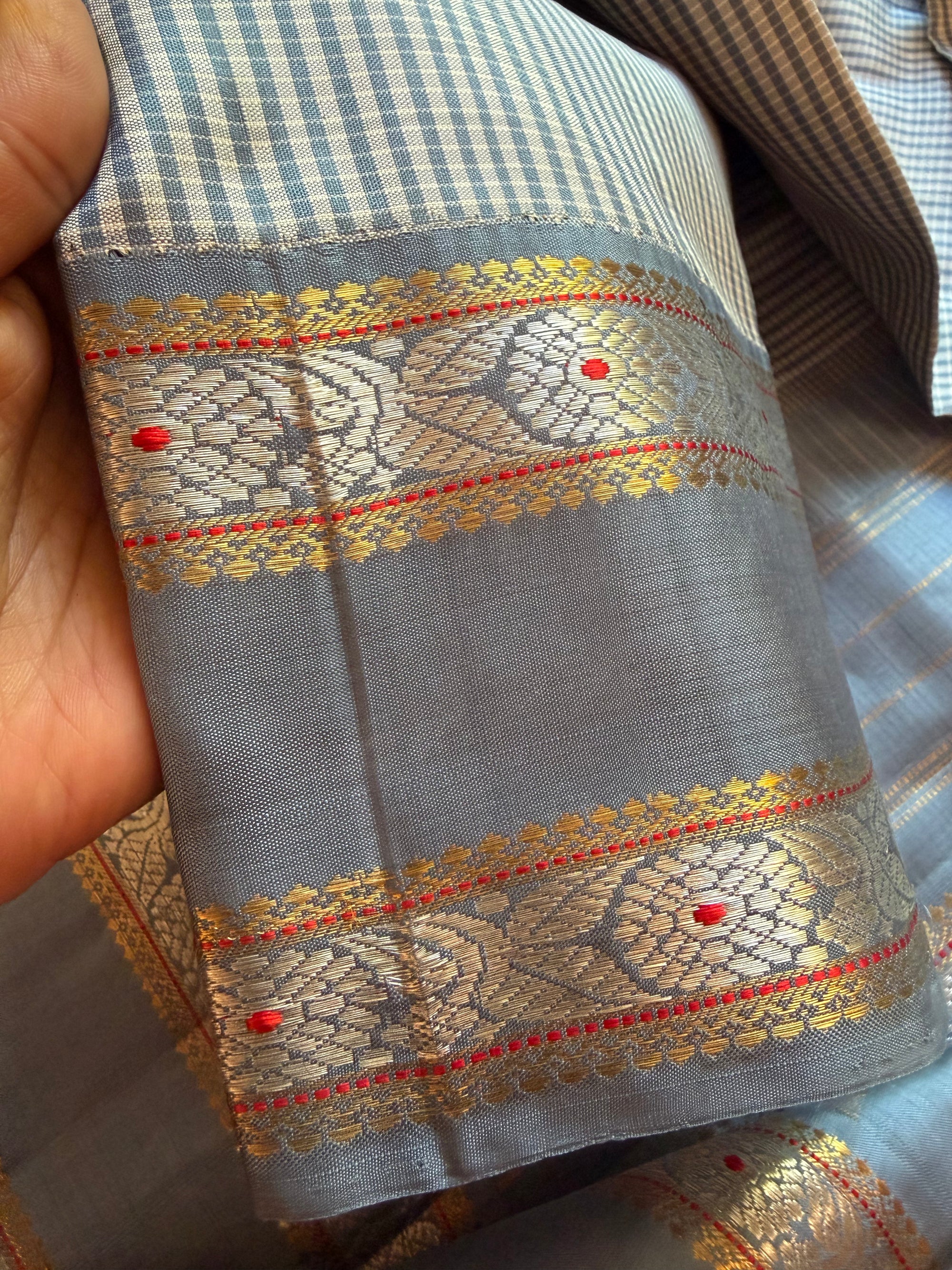Korvai Kanjivaram  - Vintage Recreation Saree 