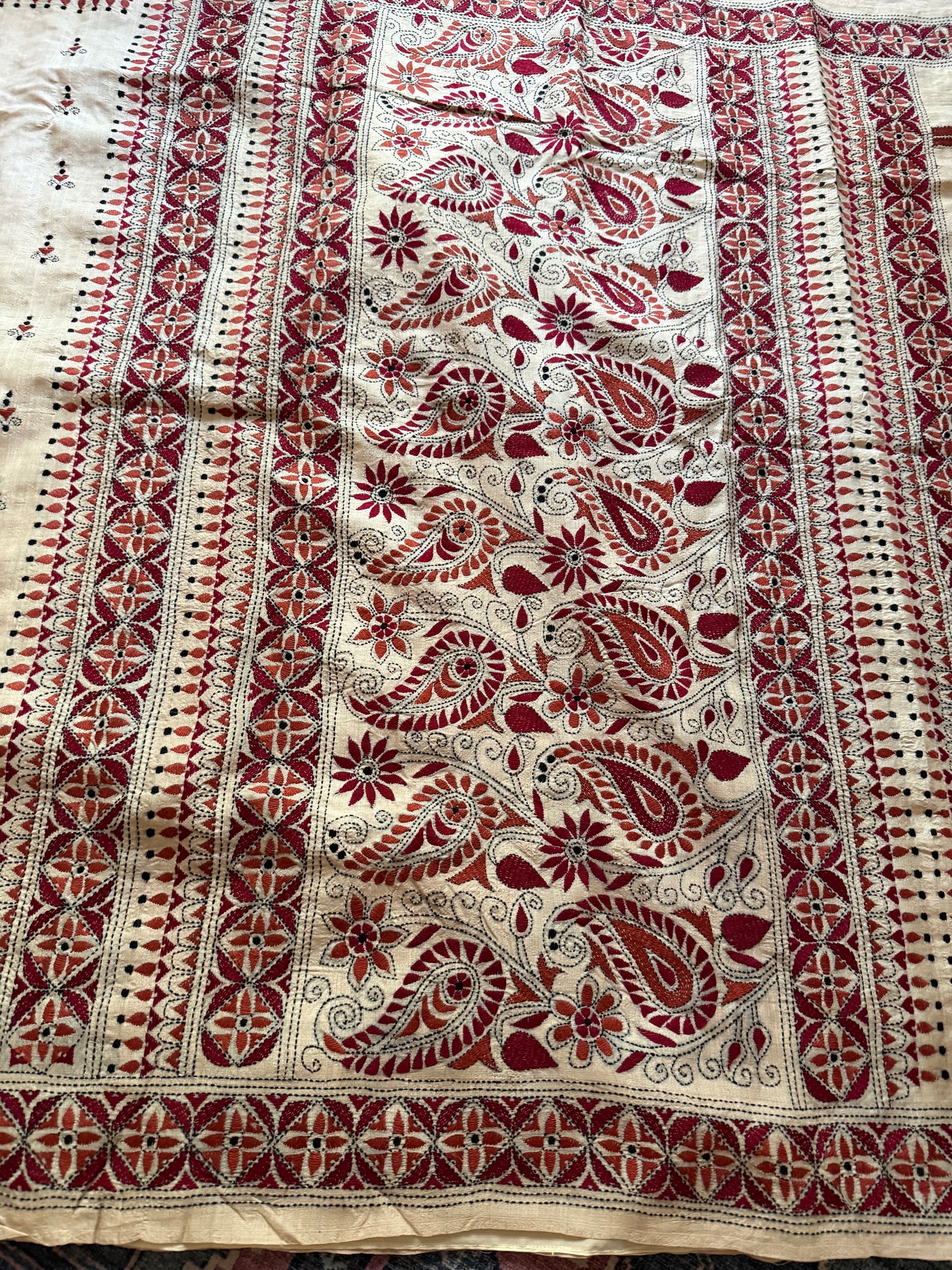 VRIKSHA: Handcrafted Kantha on Natural Tussar