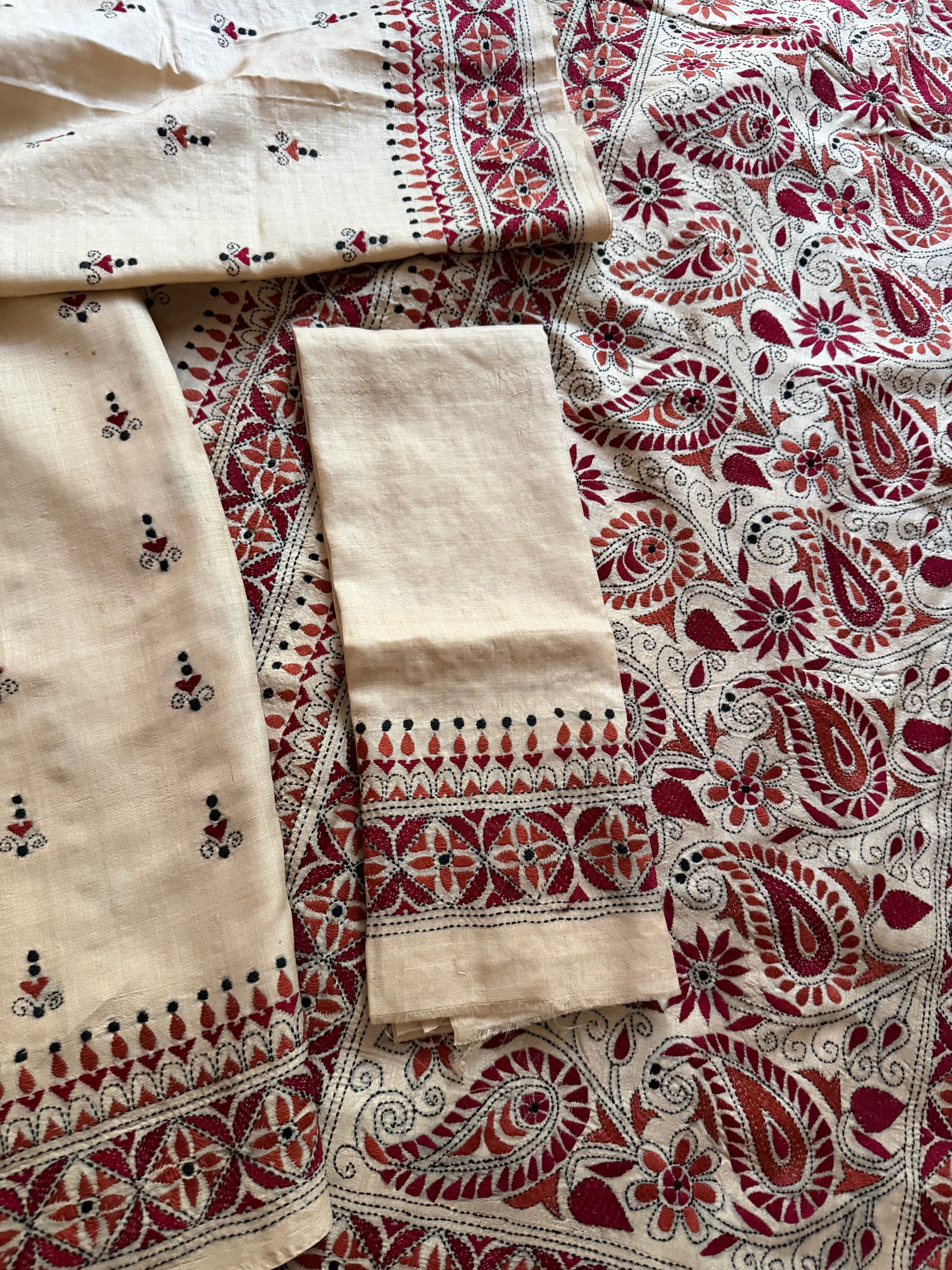 VRIKSHA: Handcrafted Kantha on Natural Tussar