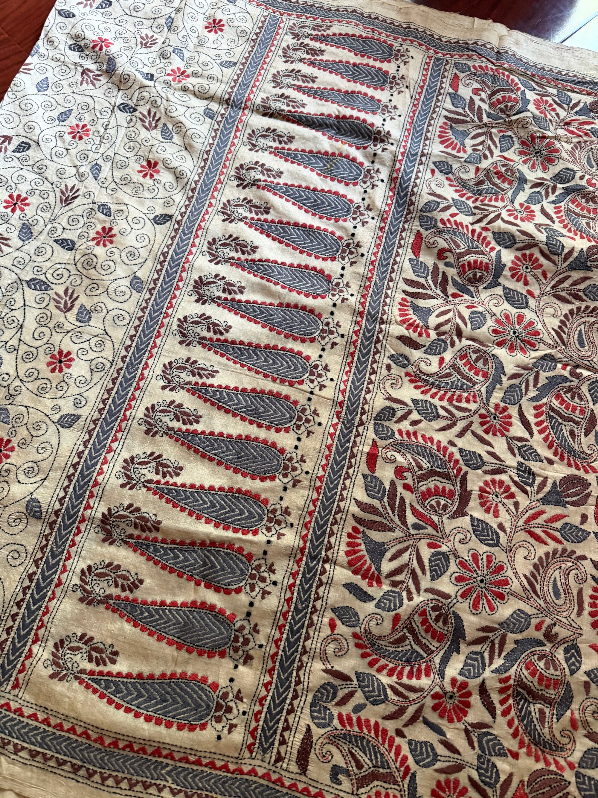 VRIKSHA: Handcrafted Kantha on Natural Tussar