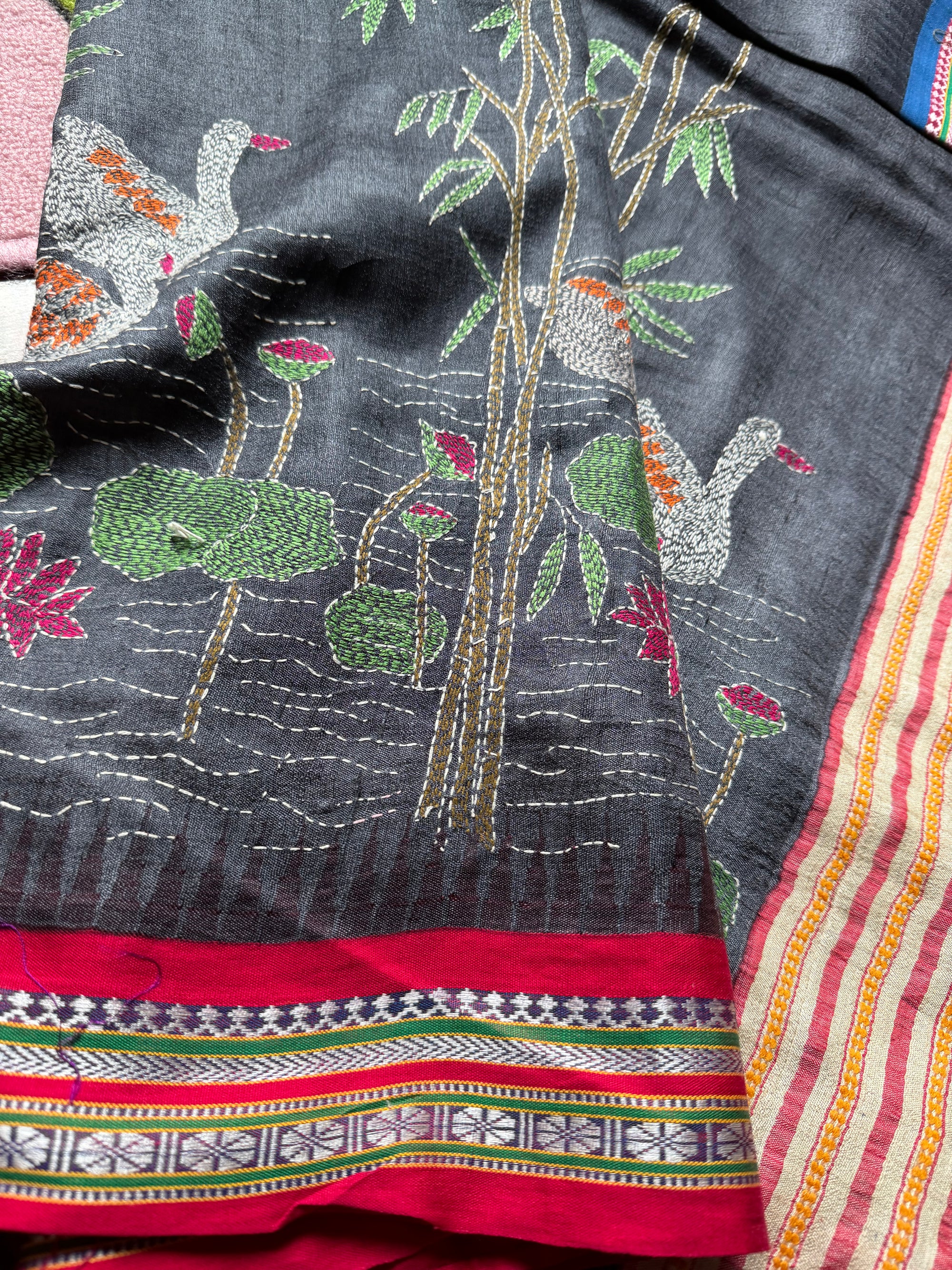 VRIKSHA: Vidarbha Tussar with Kantha Embroidery