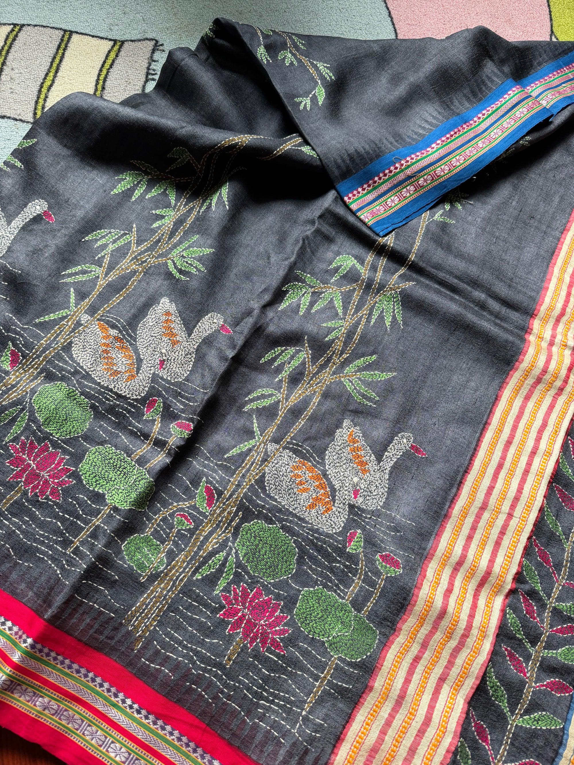 VRIKSHA: Vidarbha Tussar with Kantha Embroidery