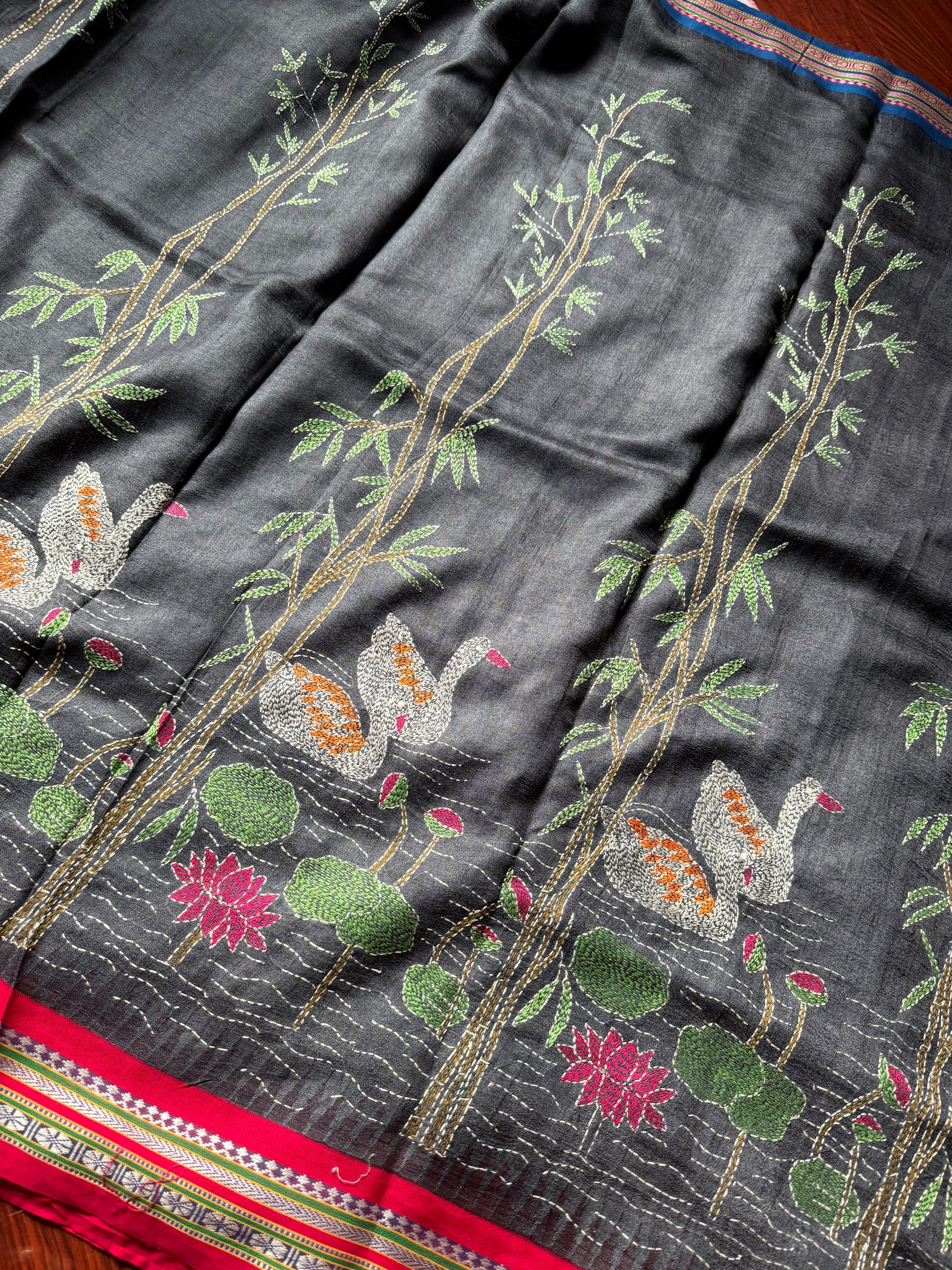 VRIKSHA: Vidarbha Tussar with Kantha Embroidery