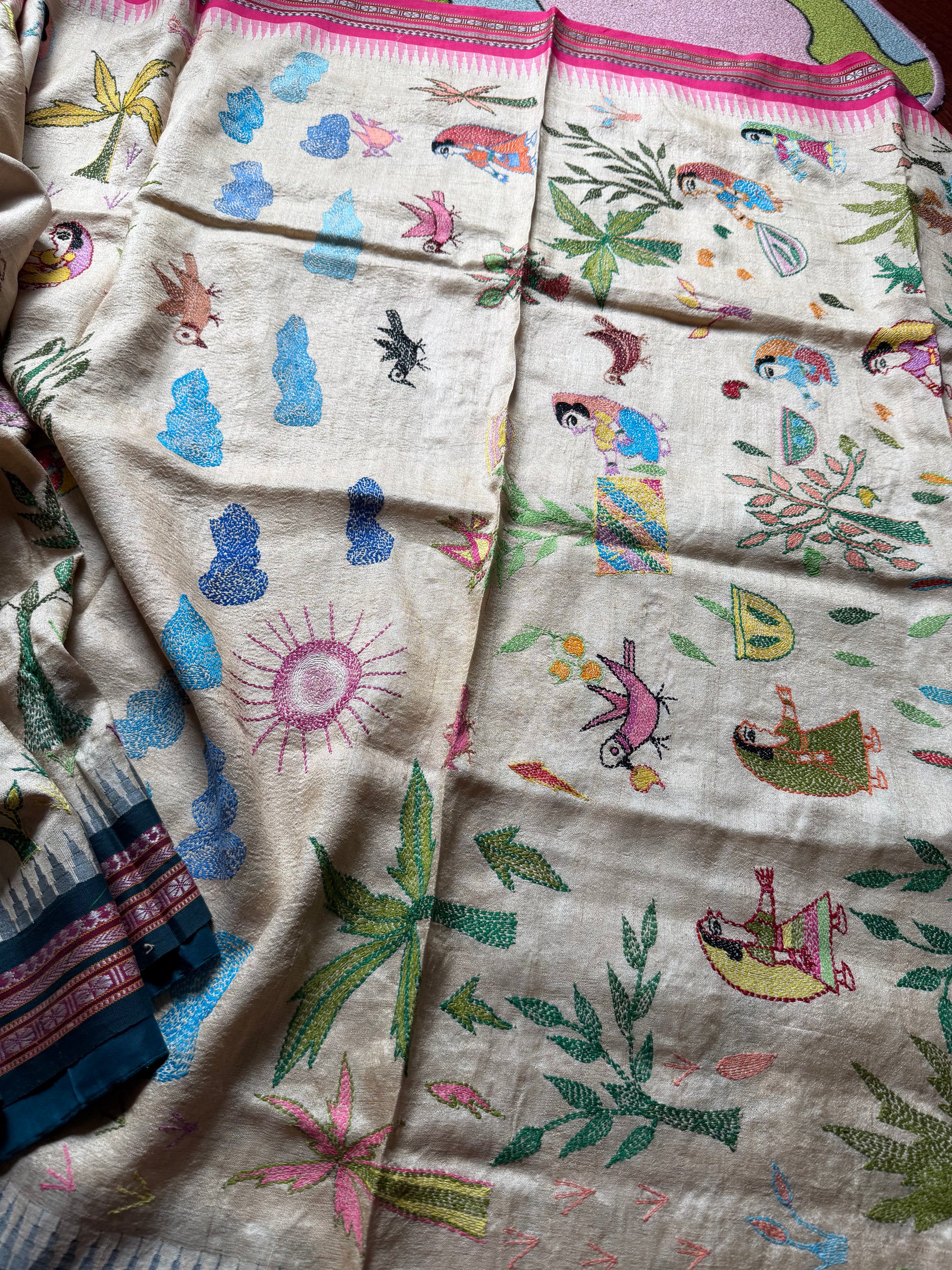 VRIKSHA: Vidarbha Tussar with Sujani Embroidery