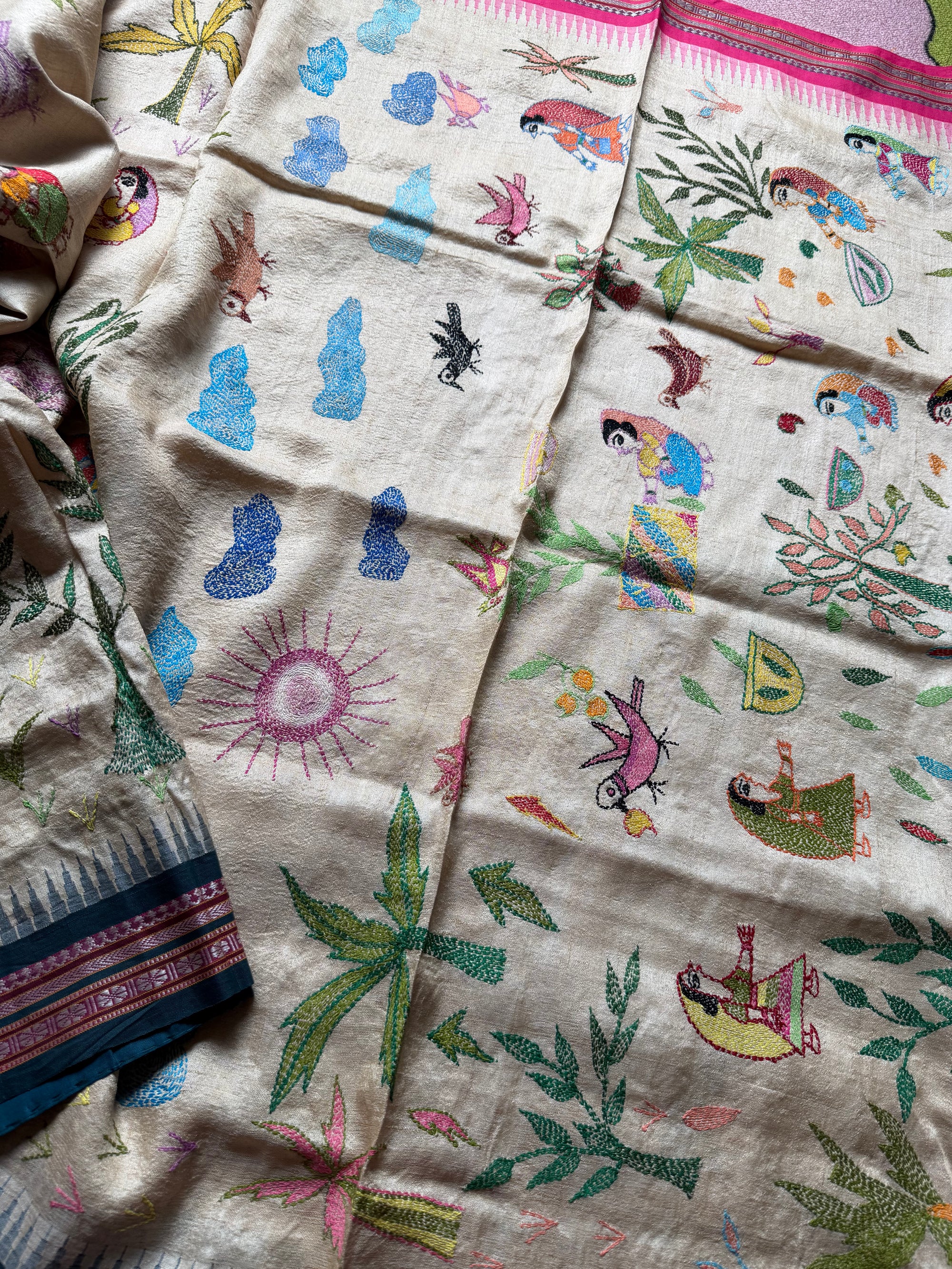 VRIKSHA: Vidarbha Tussar with Sujani Embroidery