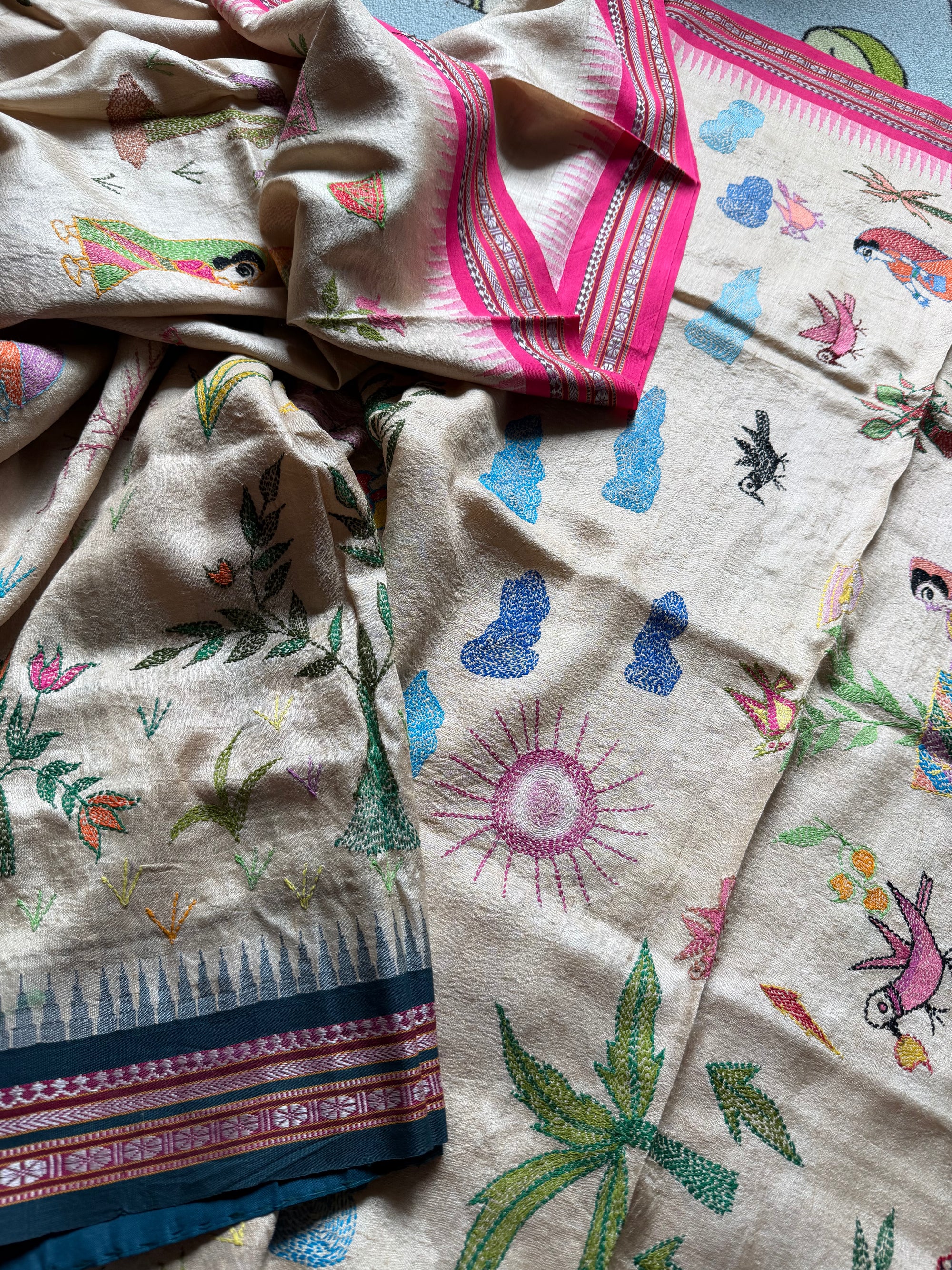 VRIKSHA: Vidarbha Tussar with Sujani Embroidery