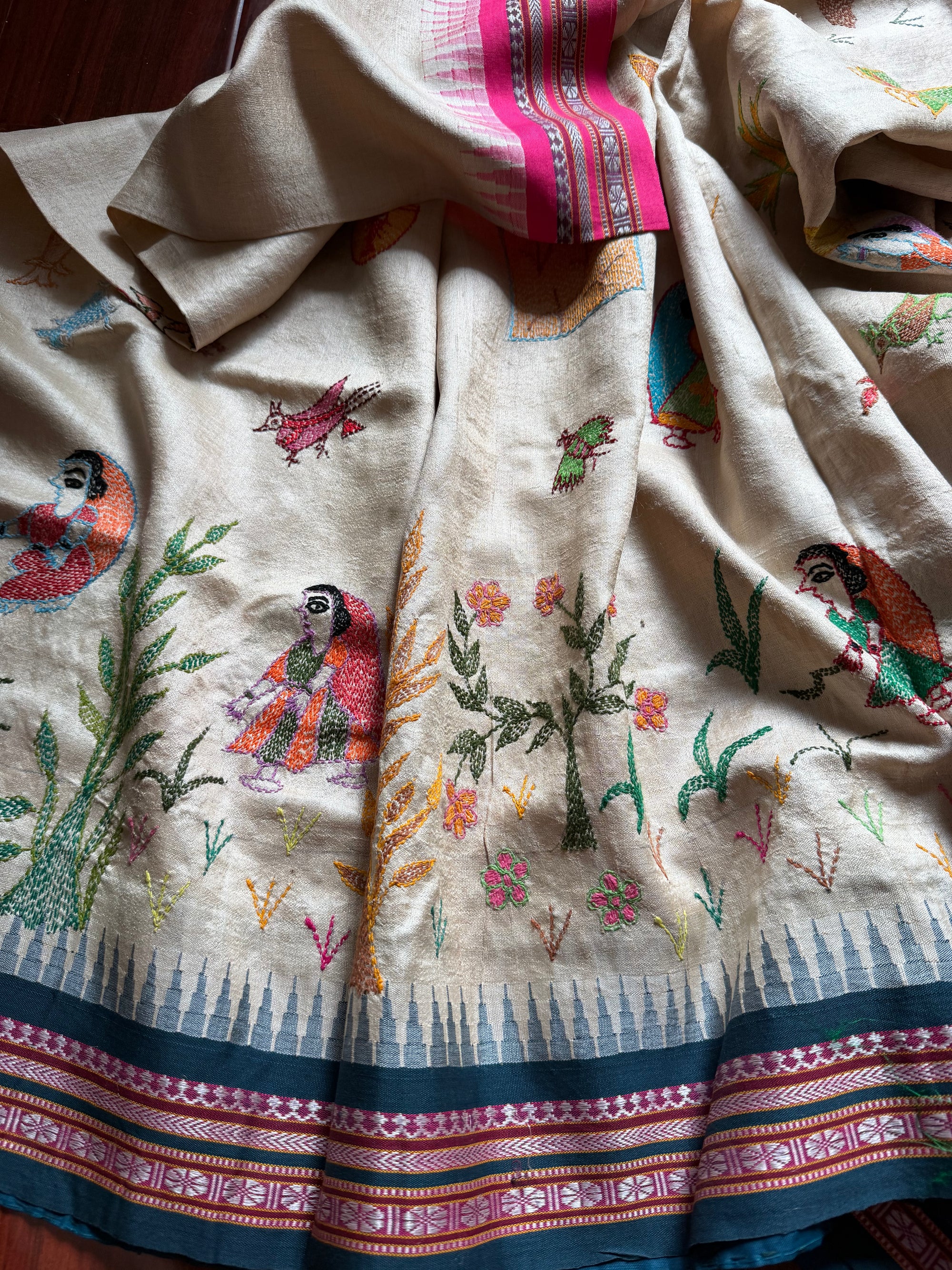 VRIKSHA: Vidarbha Tussar with Sujani Embroidery