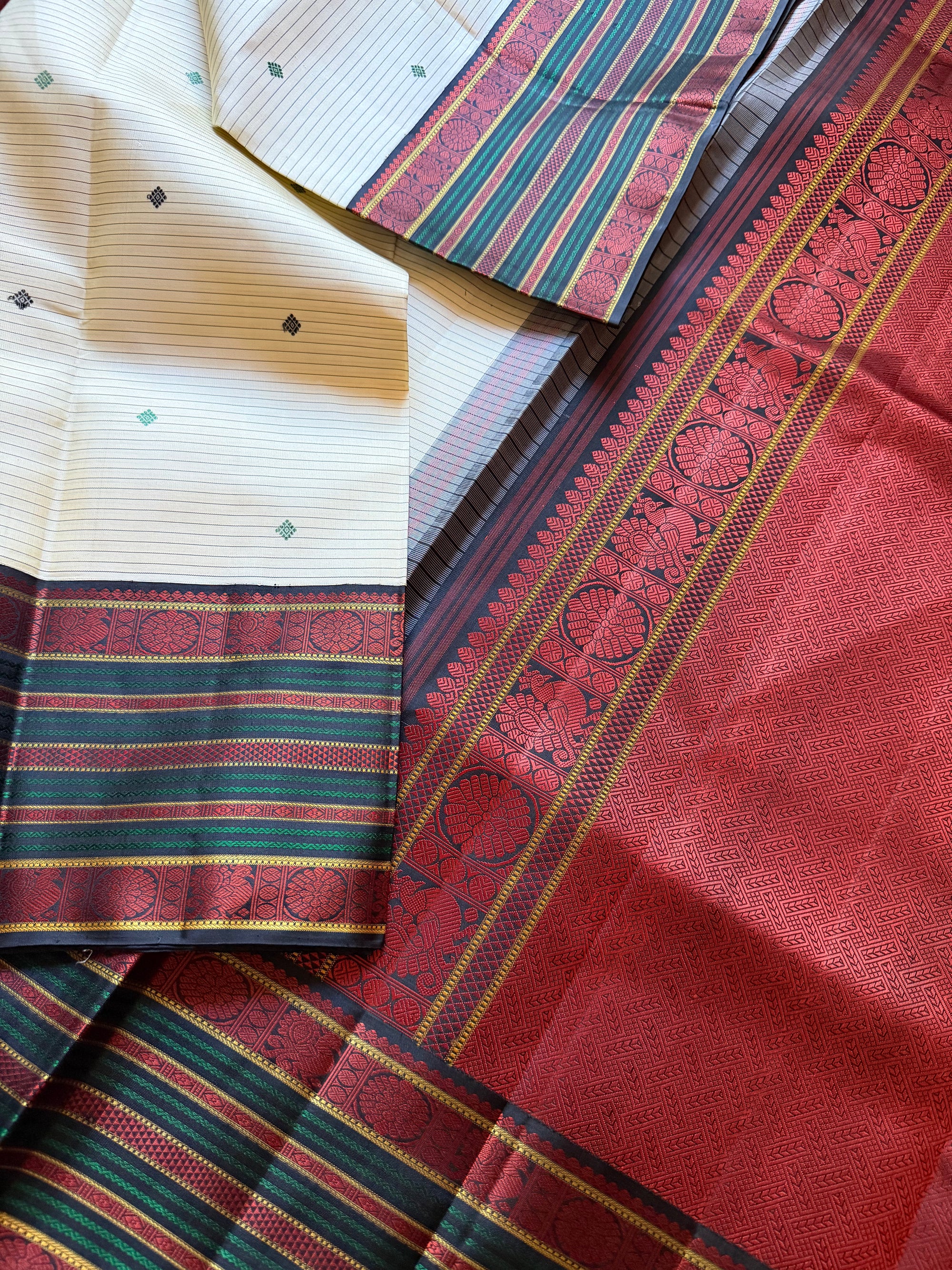No Zari Korvai Kanjivaram Silk
