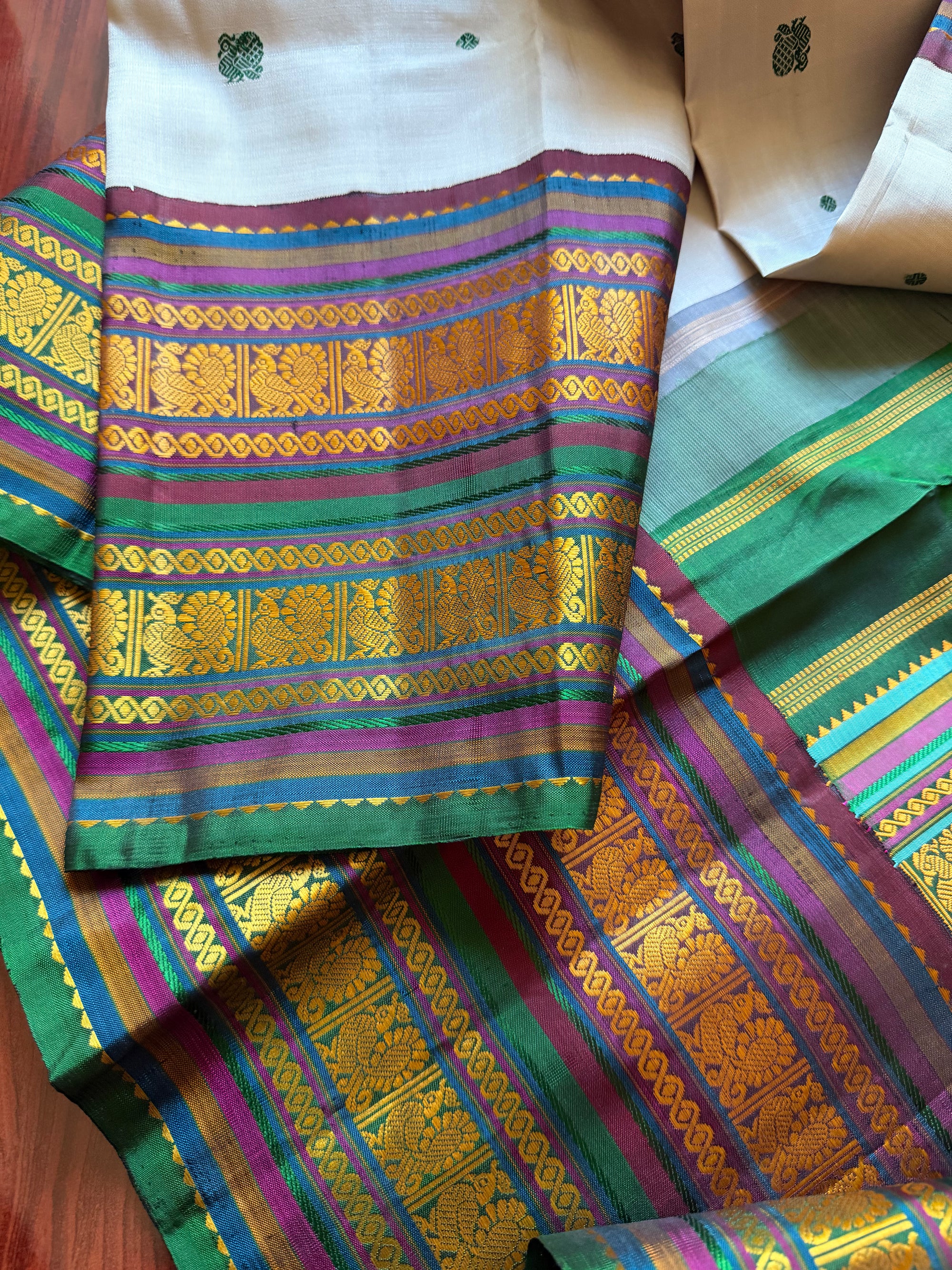 No Zari Korvai Kanjivaram Silk