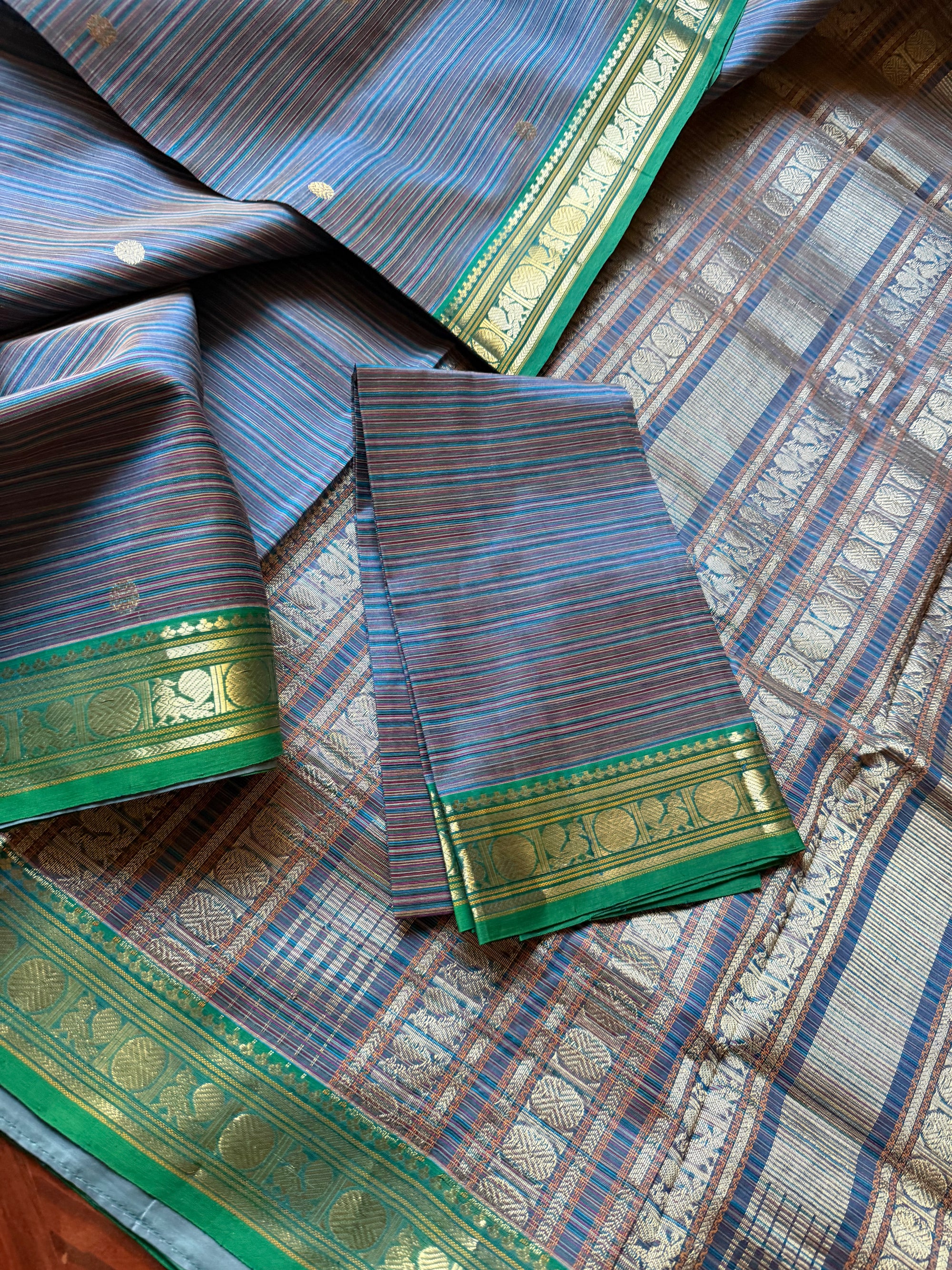 Silk Cotton:  Stripes with Buttas