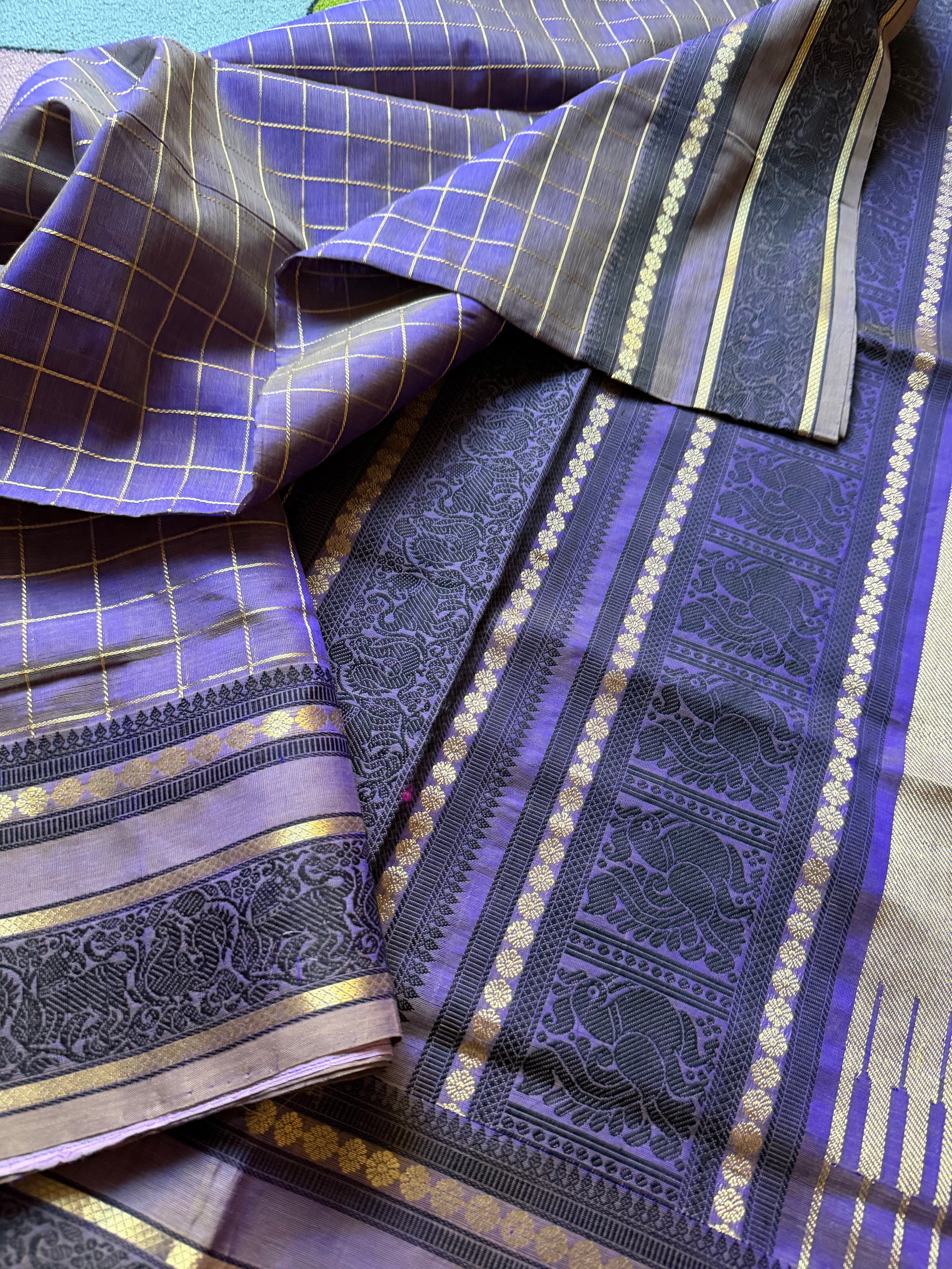 Silk Cotton: Lavender shot brown