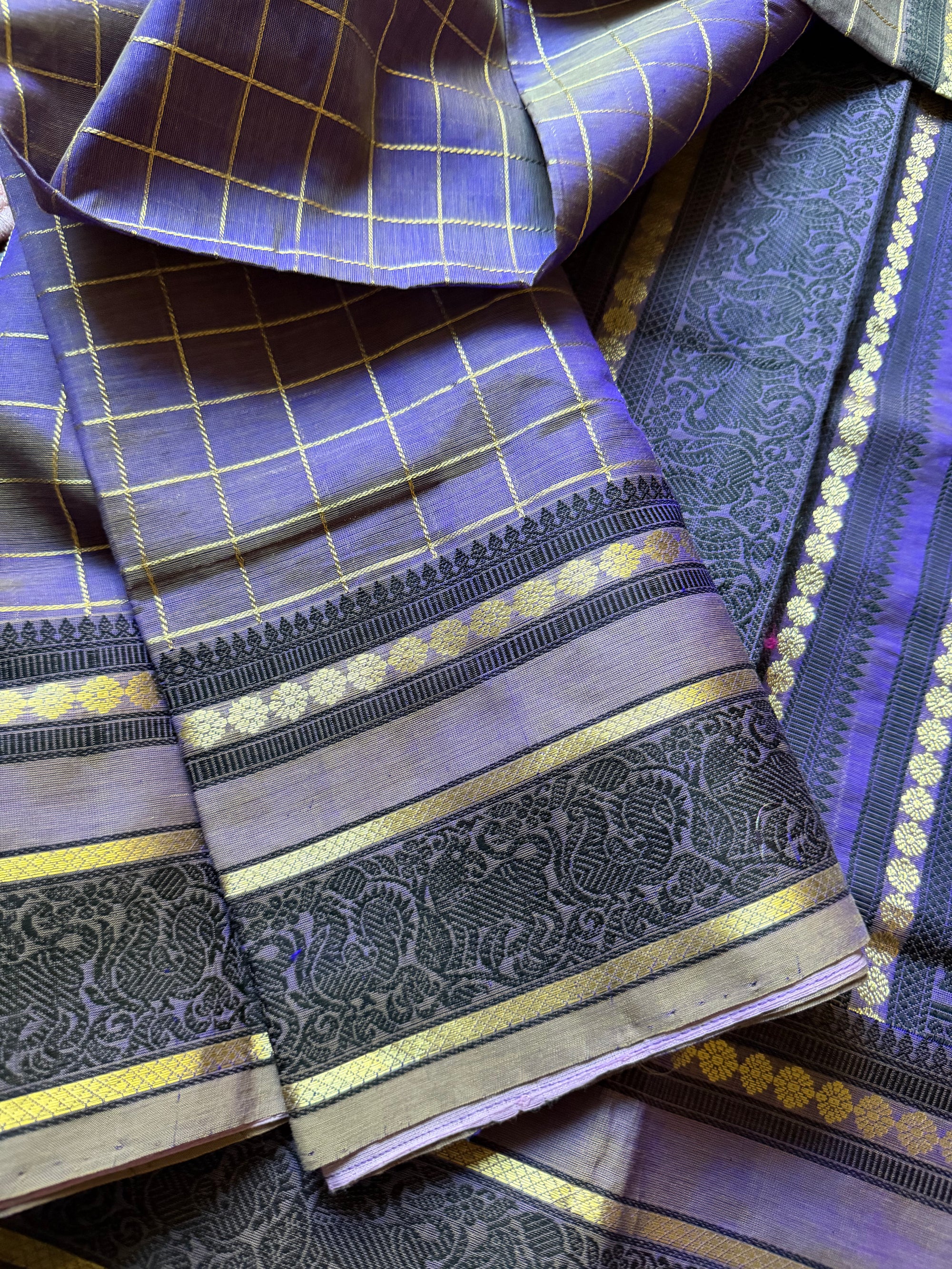 Silk Cotton: Lavender shot brown