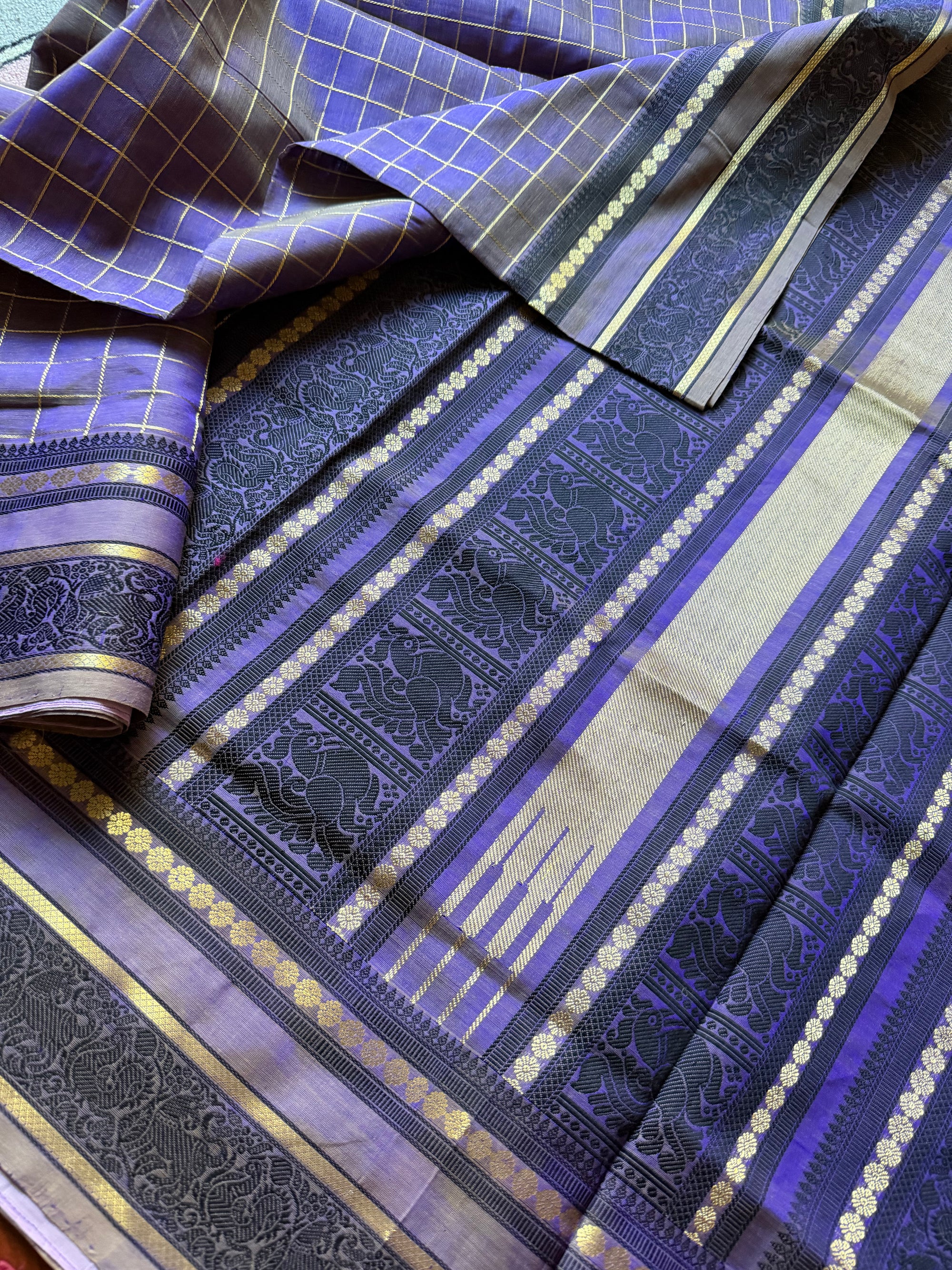 Silk Cotton: Lavender shot brown