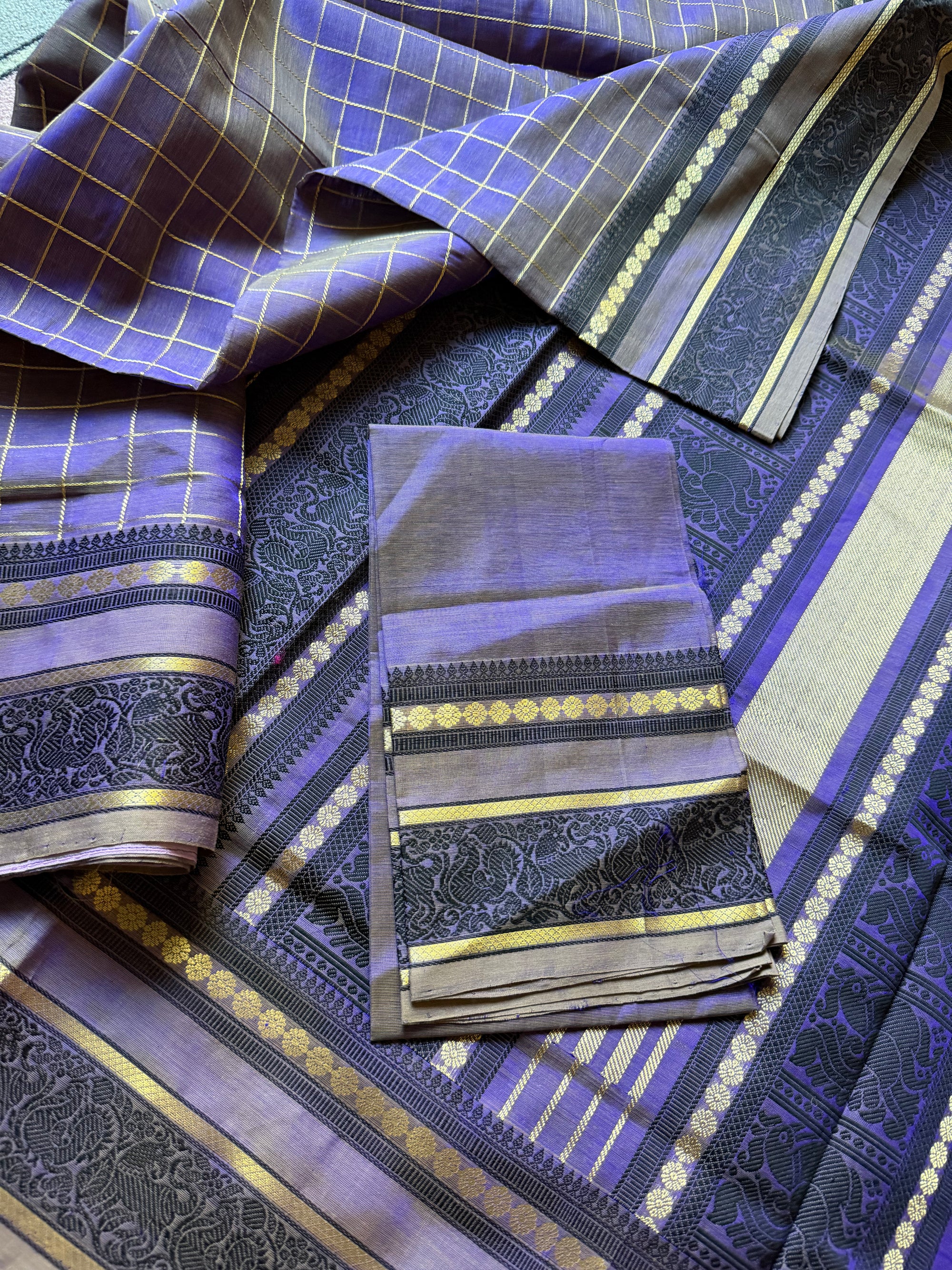 Silk Cotton: Lavender shot brown