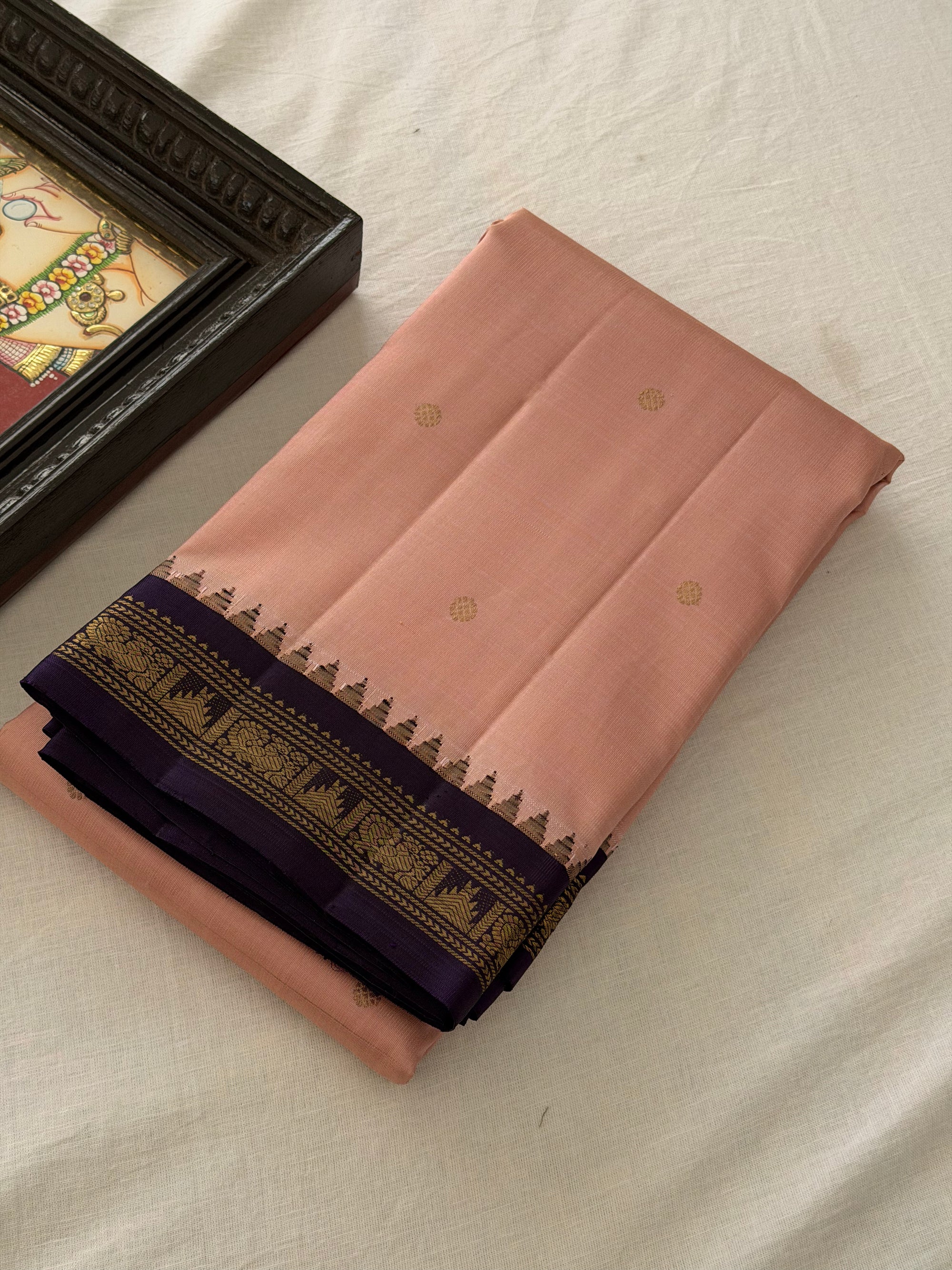 MAATHEY: Small border Kanjivaram Silk