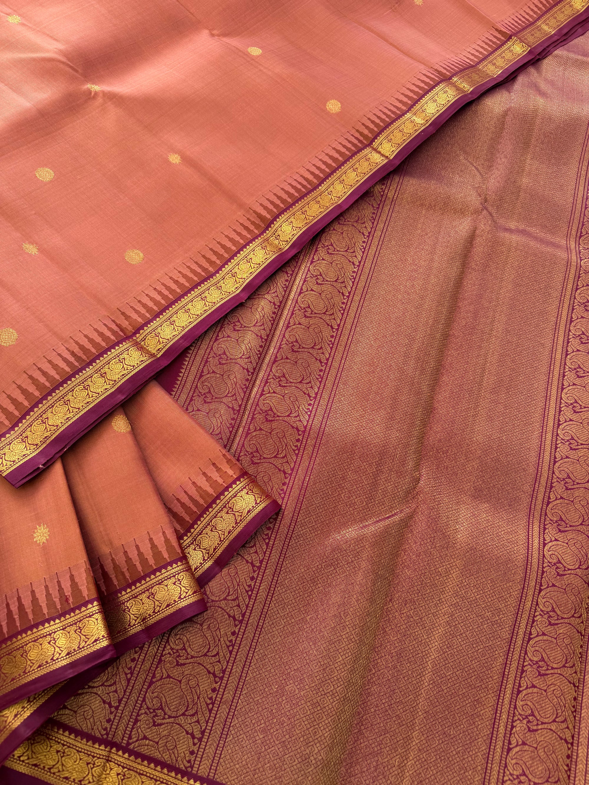MAATHEY: Small border Kanjivaram Silk