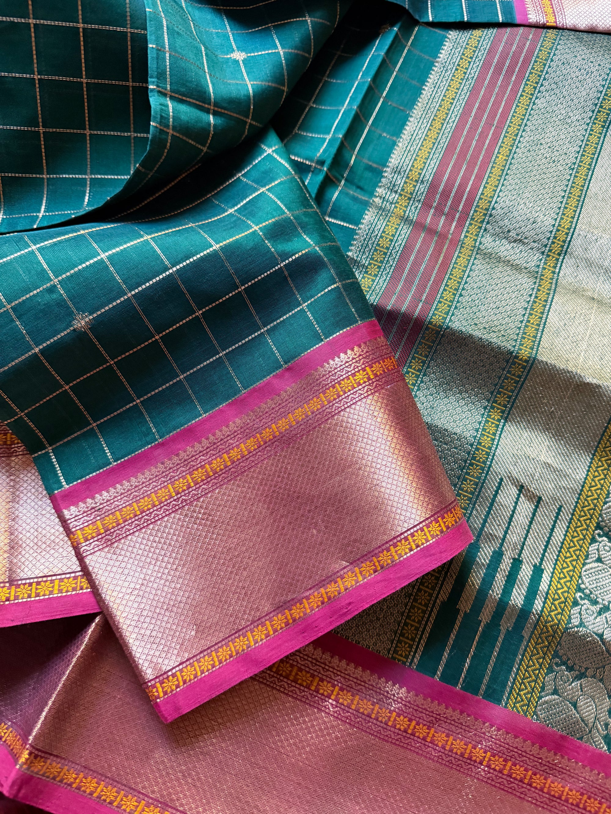 Silk Cotton: Muthu kortha zari kattam