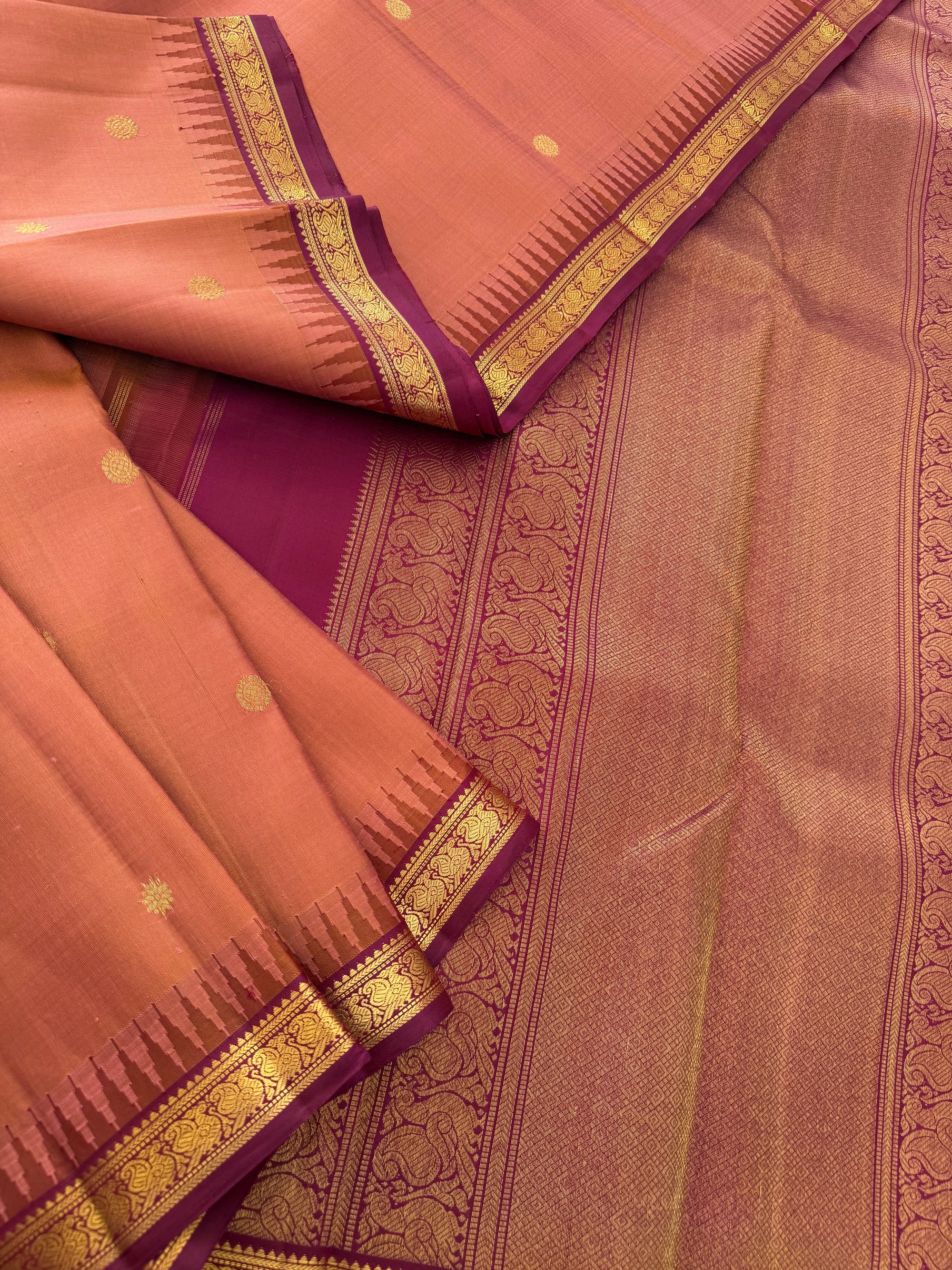 MAATHEY: Small border Kanjivaram Silk