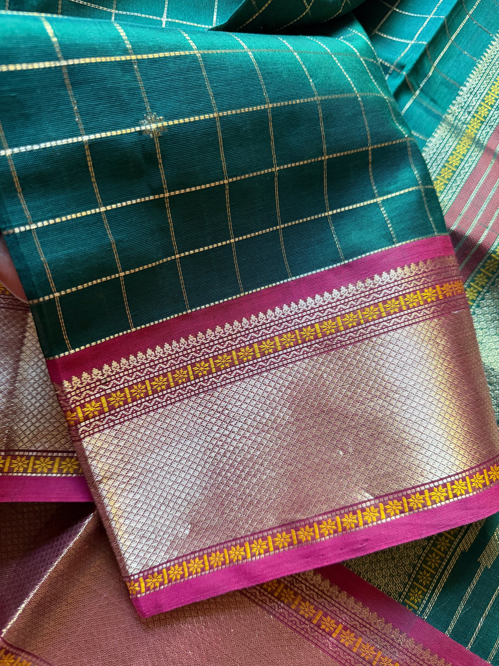Silk Cotton: Muthu kortha zari kattam