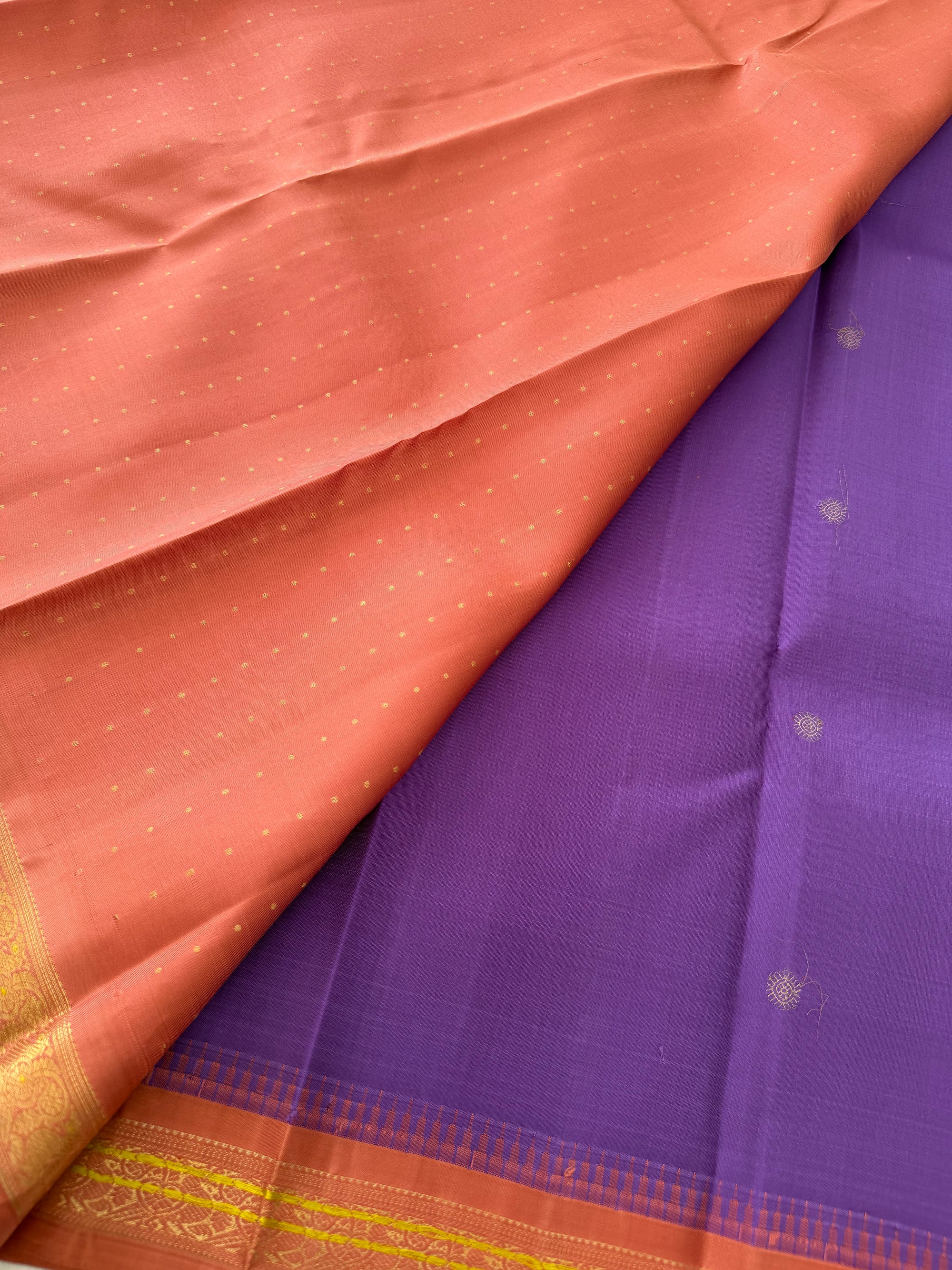 MAATHEY: Small border Kanjivaram Silk