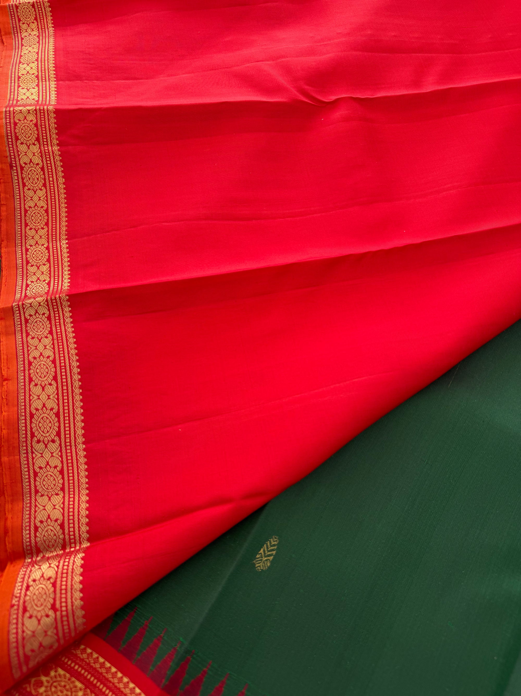 MAATHEY: Small border Kanjivaram Silk