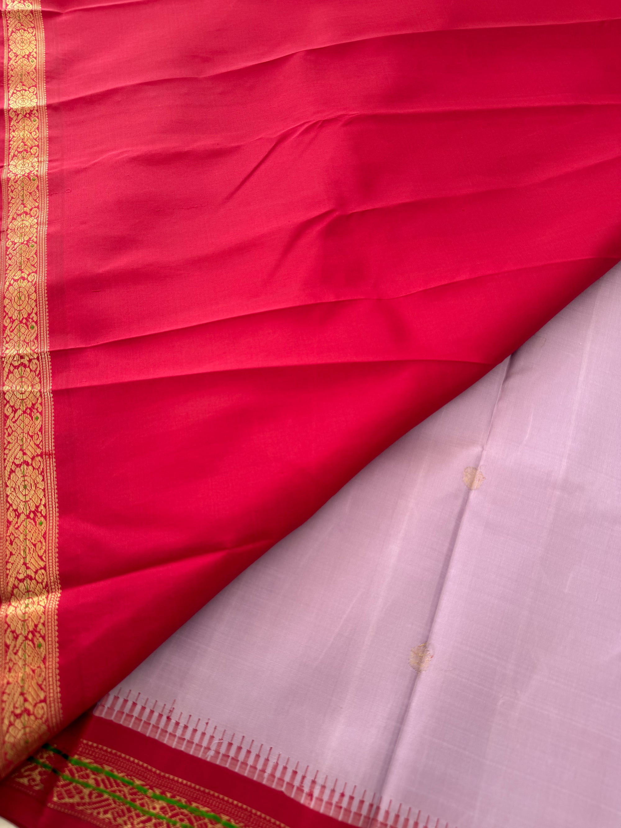 MAATHEY: Small border Kanjivaram Silk
