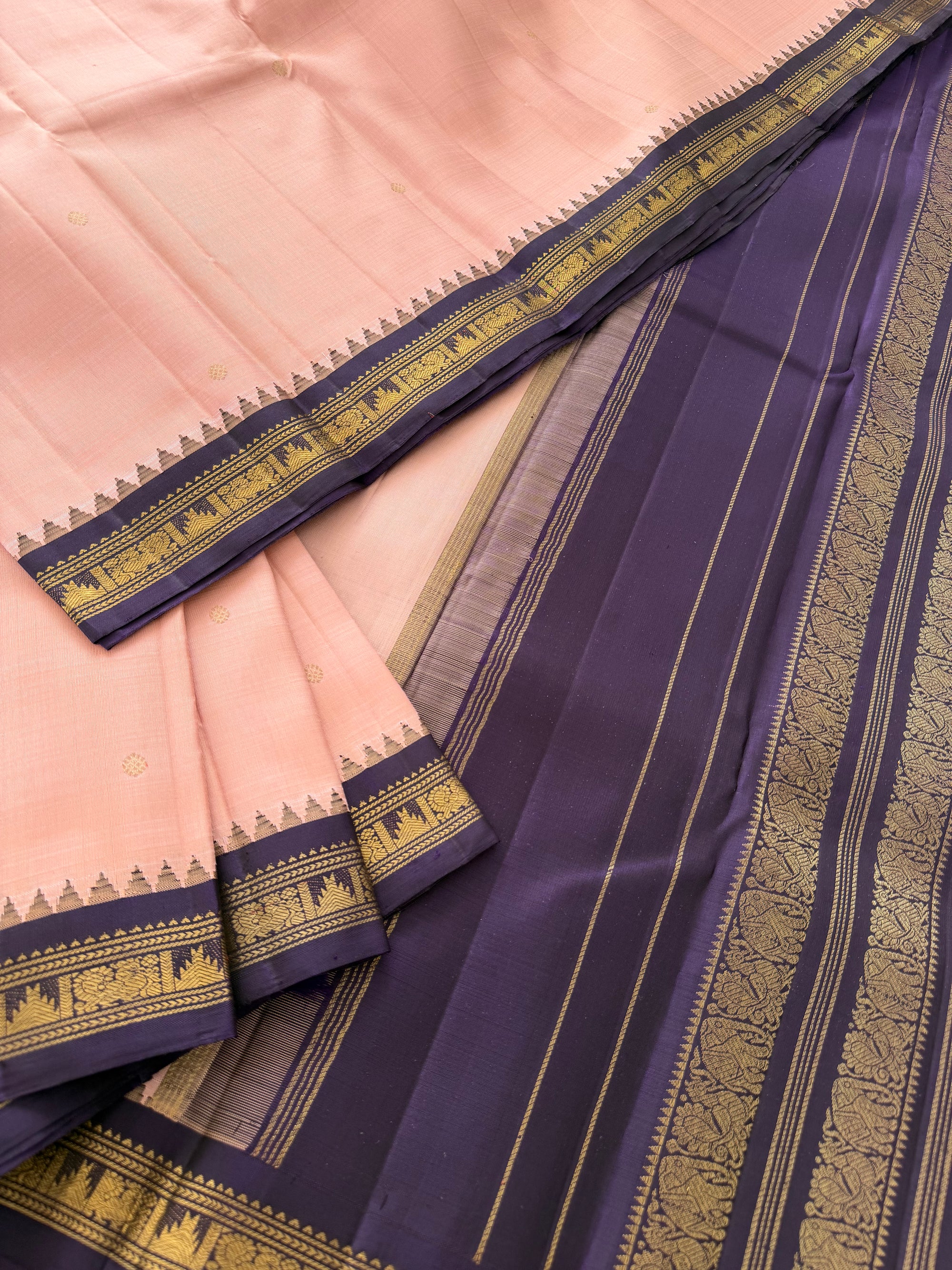 MAATHEY: Small border Kanjivaram Silk