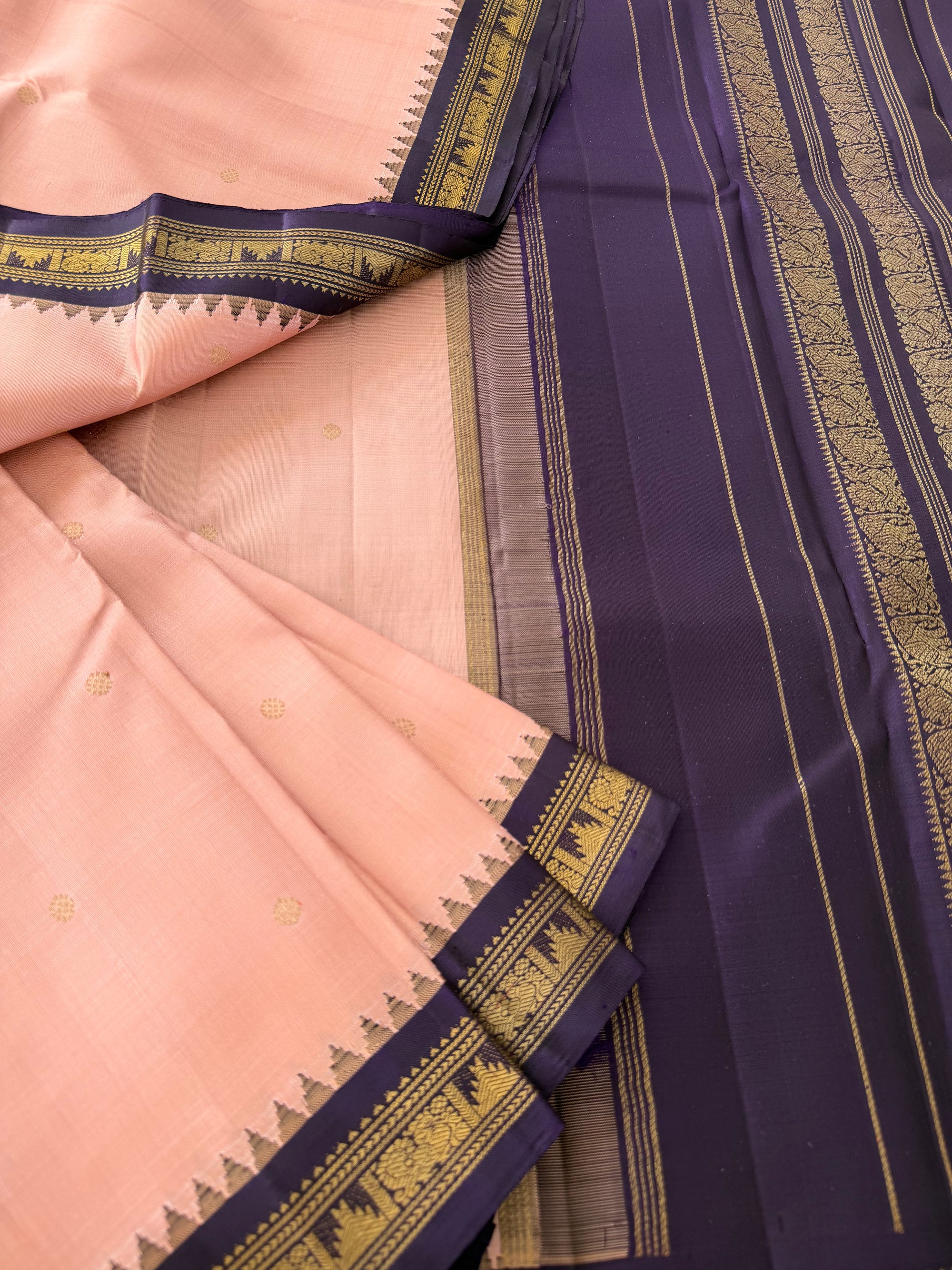 MAATHEY: Small border Kanjivaram Silk