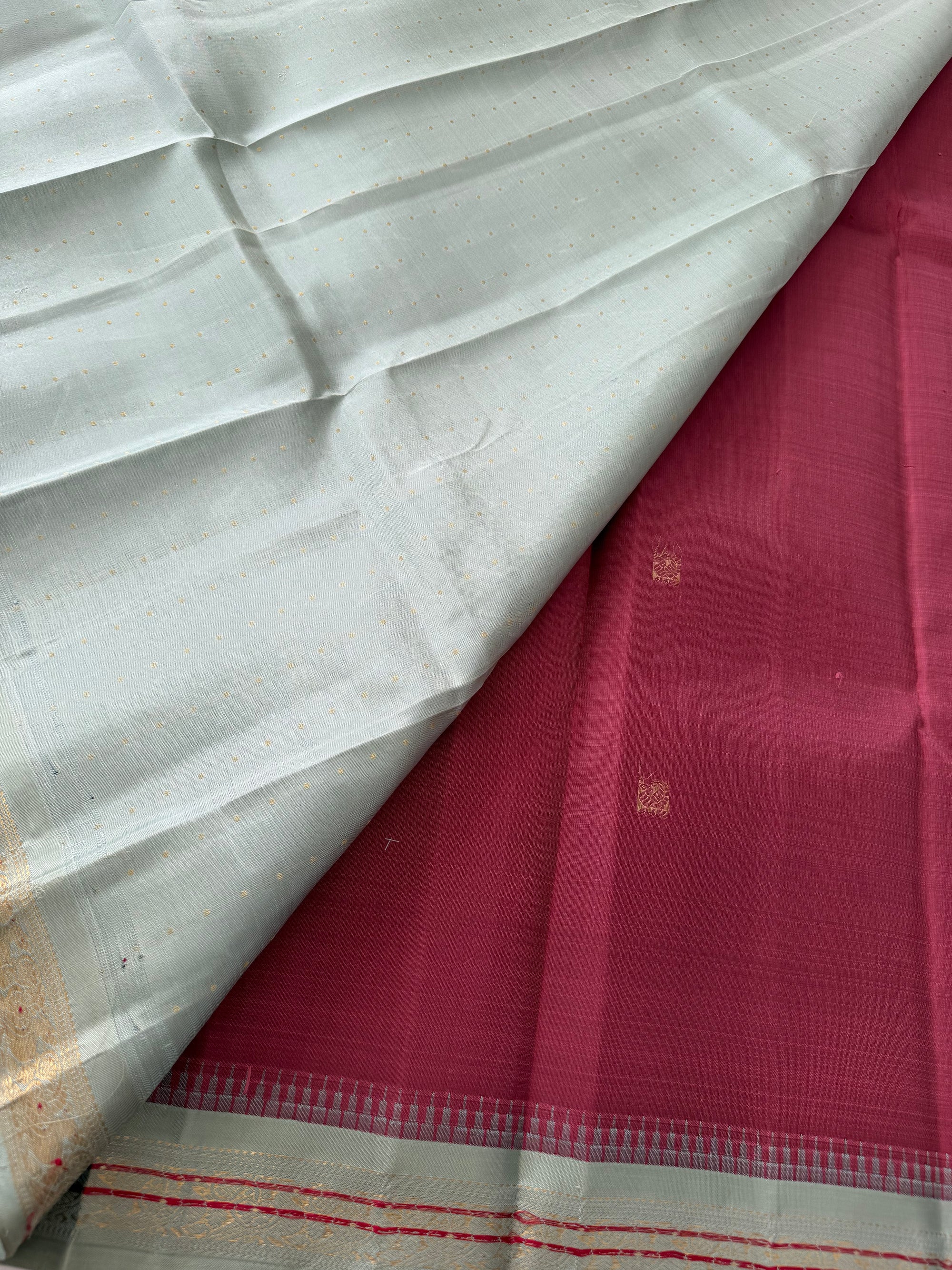 MAATHEY: Small border Kanjivaram Silk