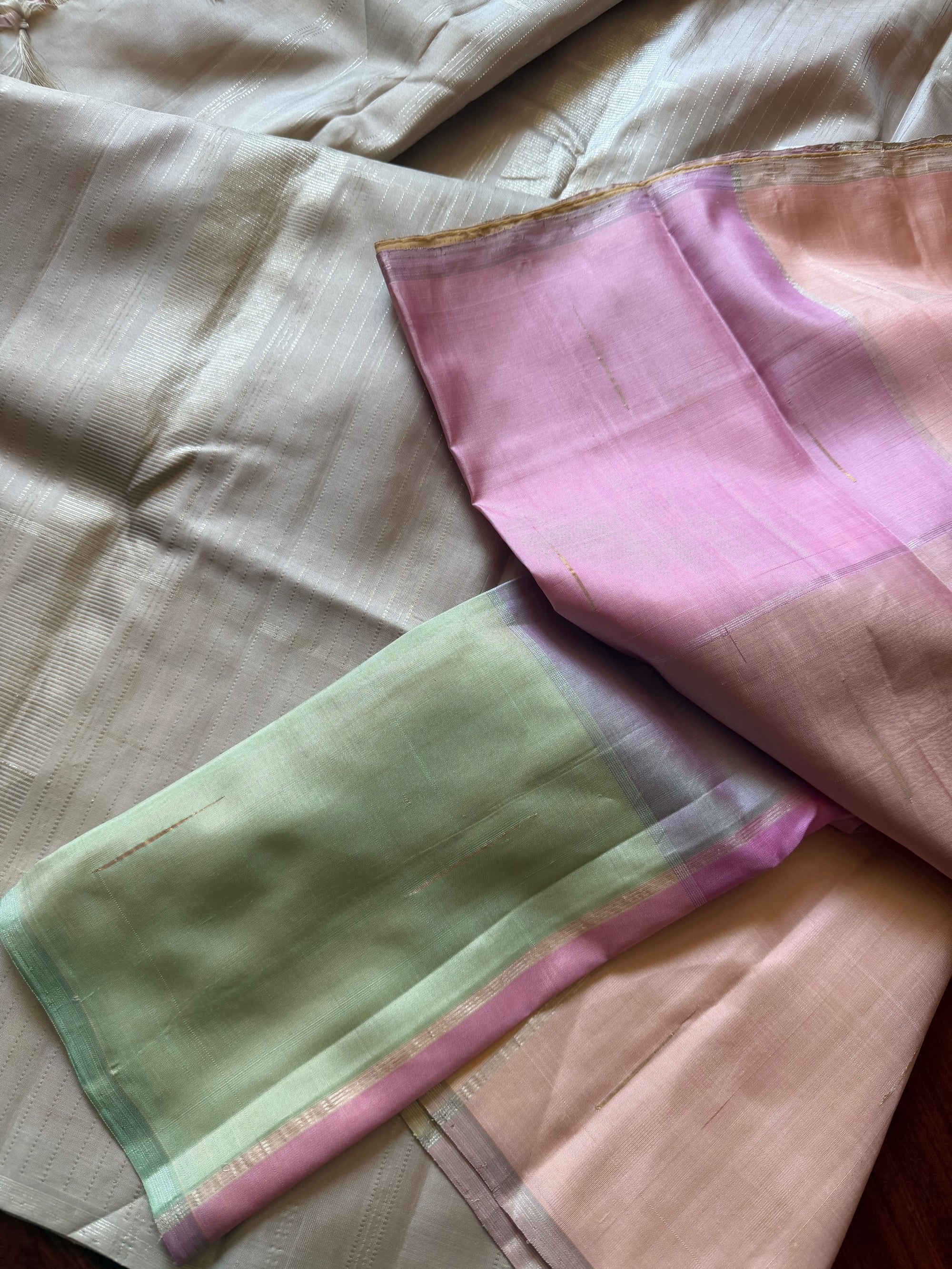 SWARA: Kanjivaram Silk (Cassatta Checks)