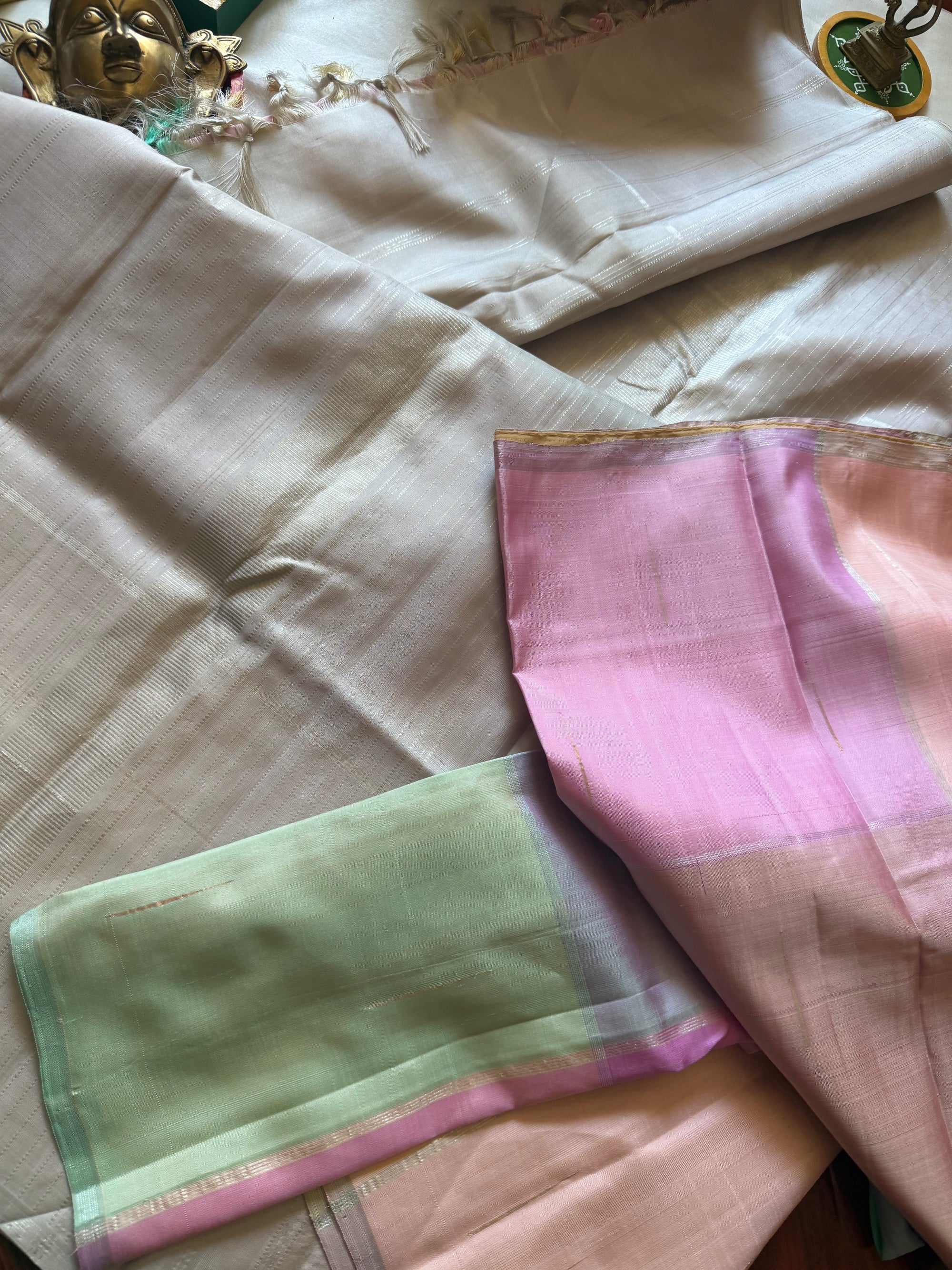 SWARA: Kanjivaram Silk (Cassatta Checks)