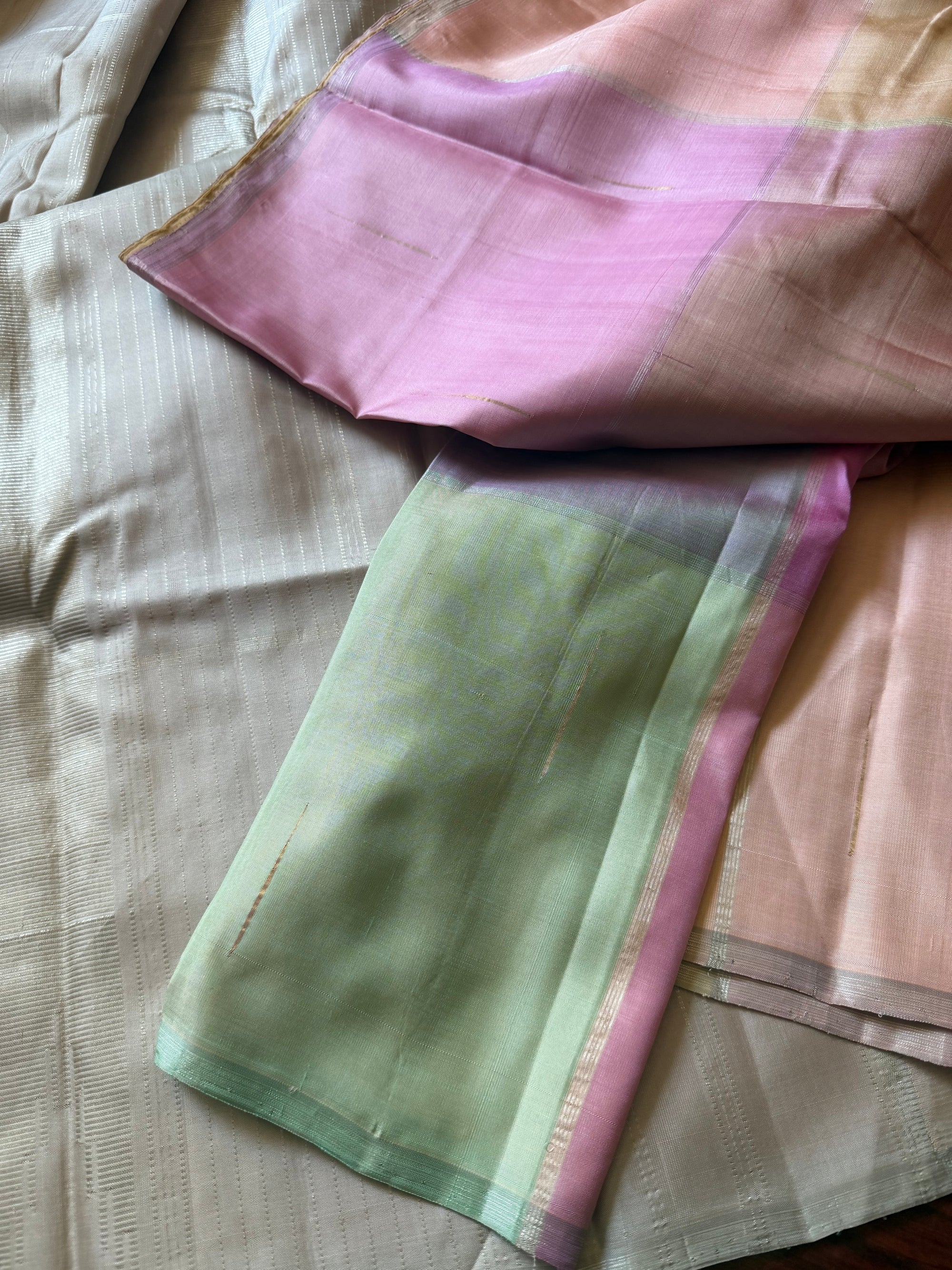 SWARA: Kanjivaram Silk (Cassatta Checks)