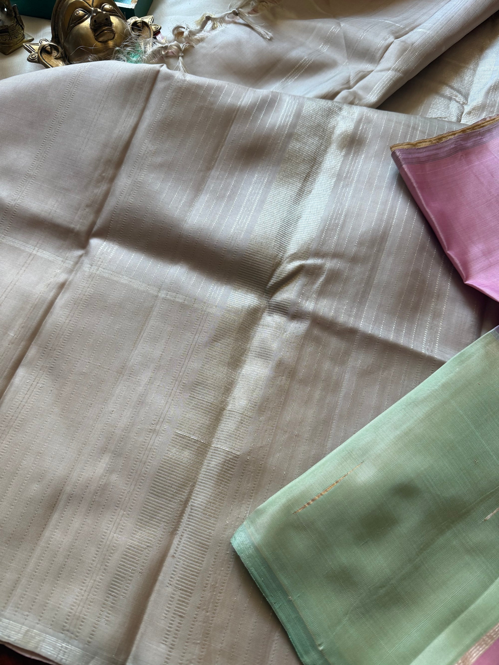 SWARA: Kanjivaram Silk (Cassatta Checks)