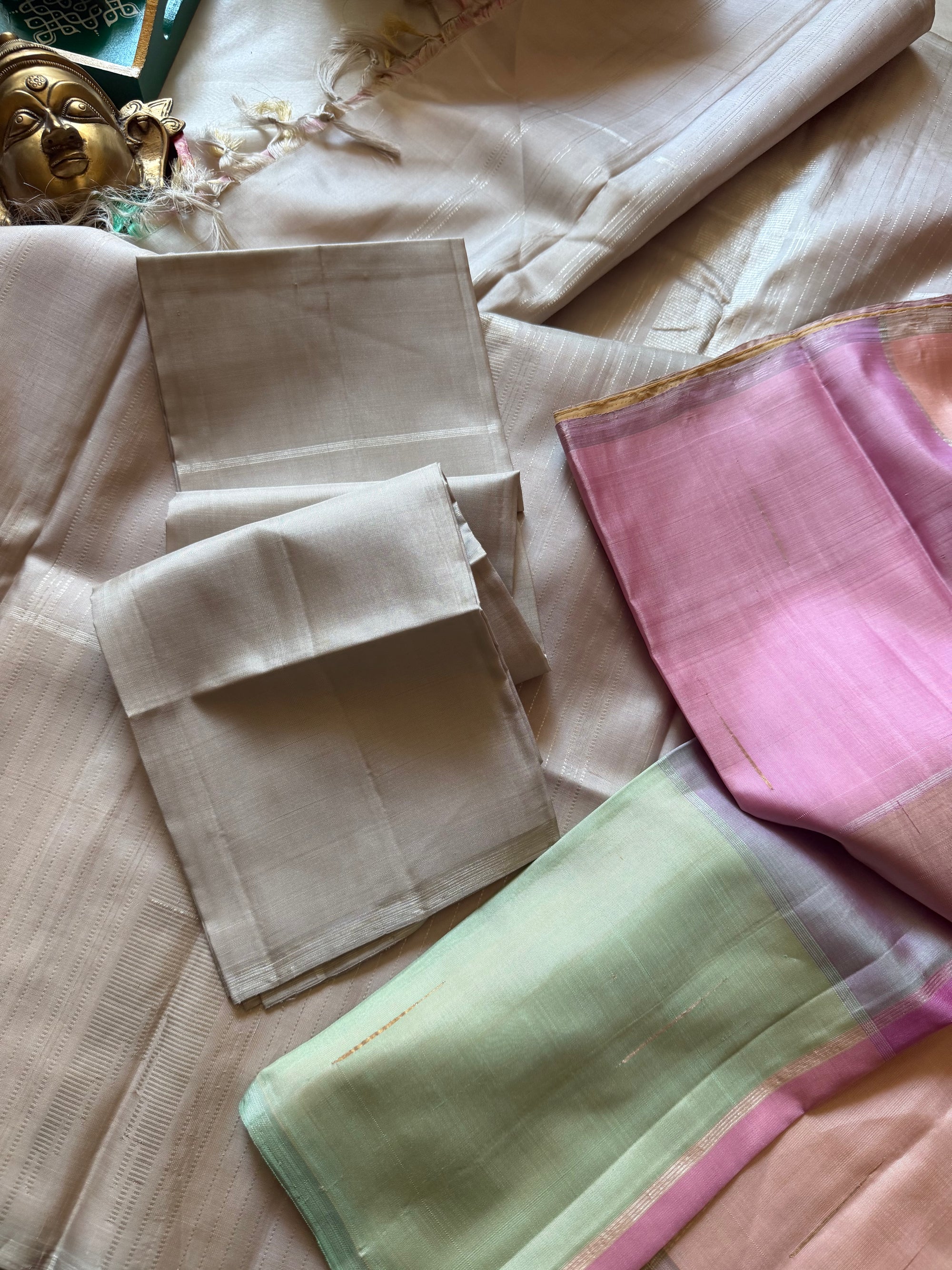 SWARA: Kanjivaram Silk (Cassatta Checks)
