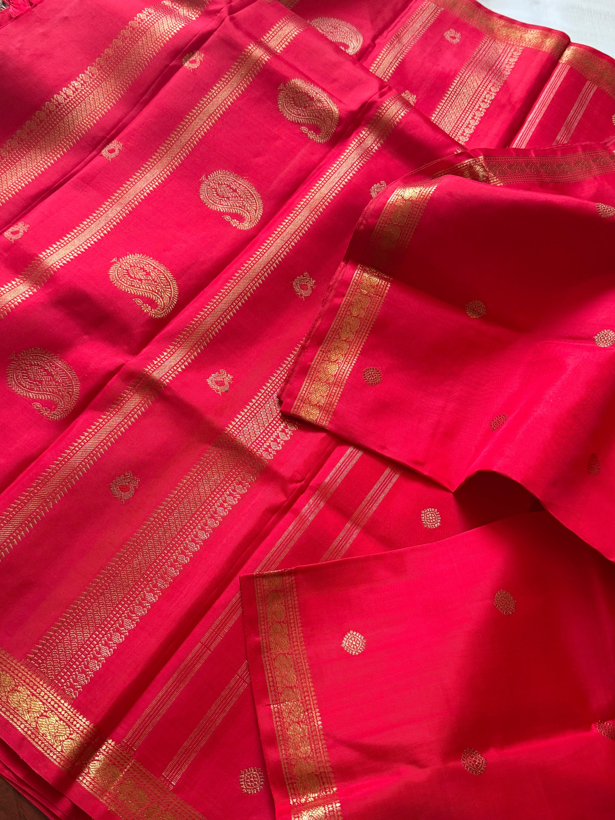 SWARA: Kanjivaram Silk (Scarlet Red)