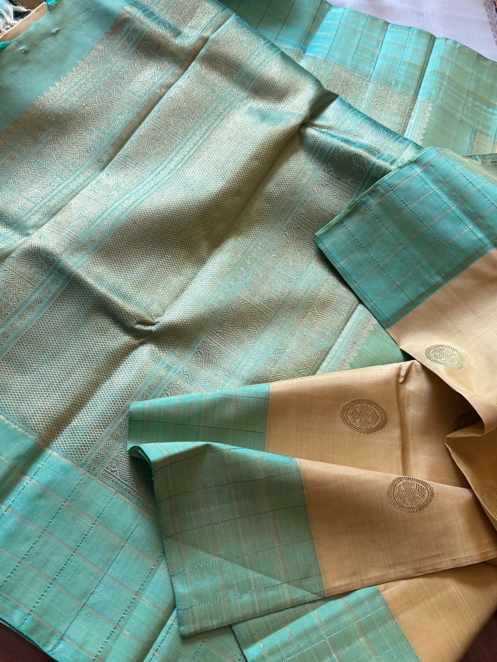 SWARA: Kanjivaram Silk (Musk Melon)