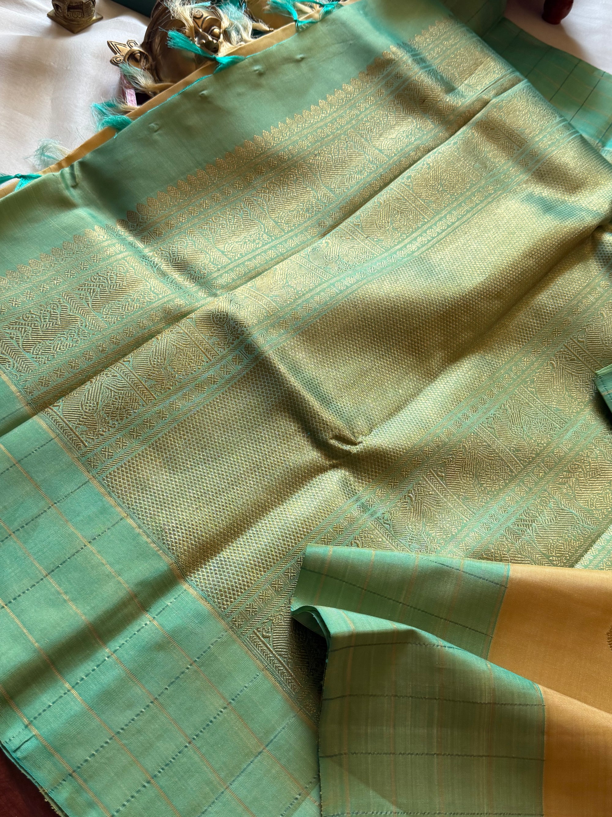 SWARA: Kanjivaram Silk (Musk Melon)