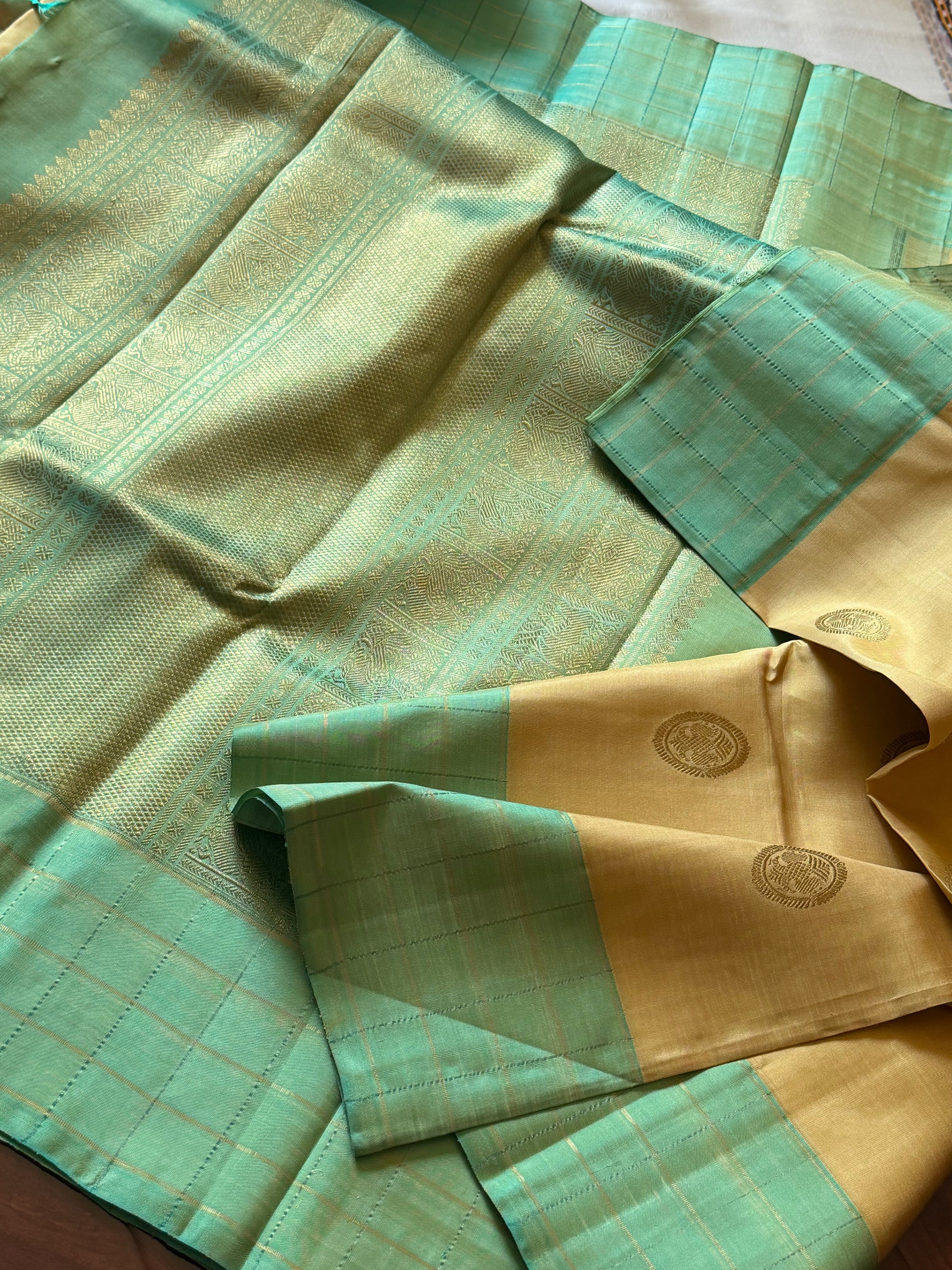 SWARA: Kanjivaram Silk (Musk Melon)