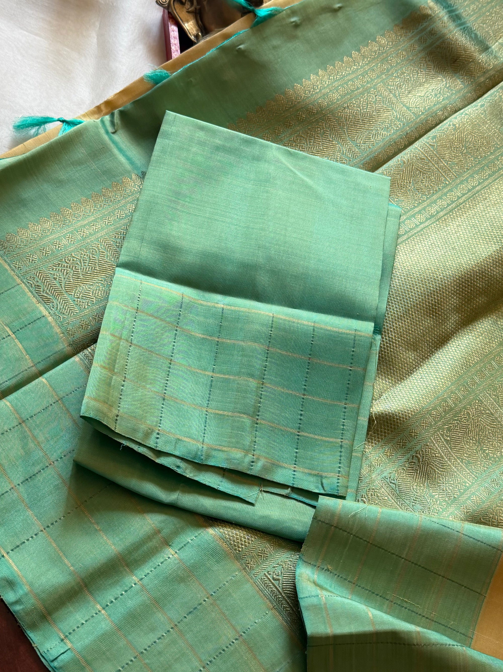 SWARA: Kanjivaram Silk (Musk Melon)